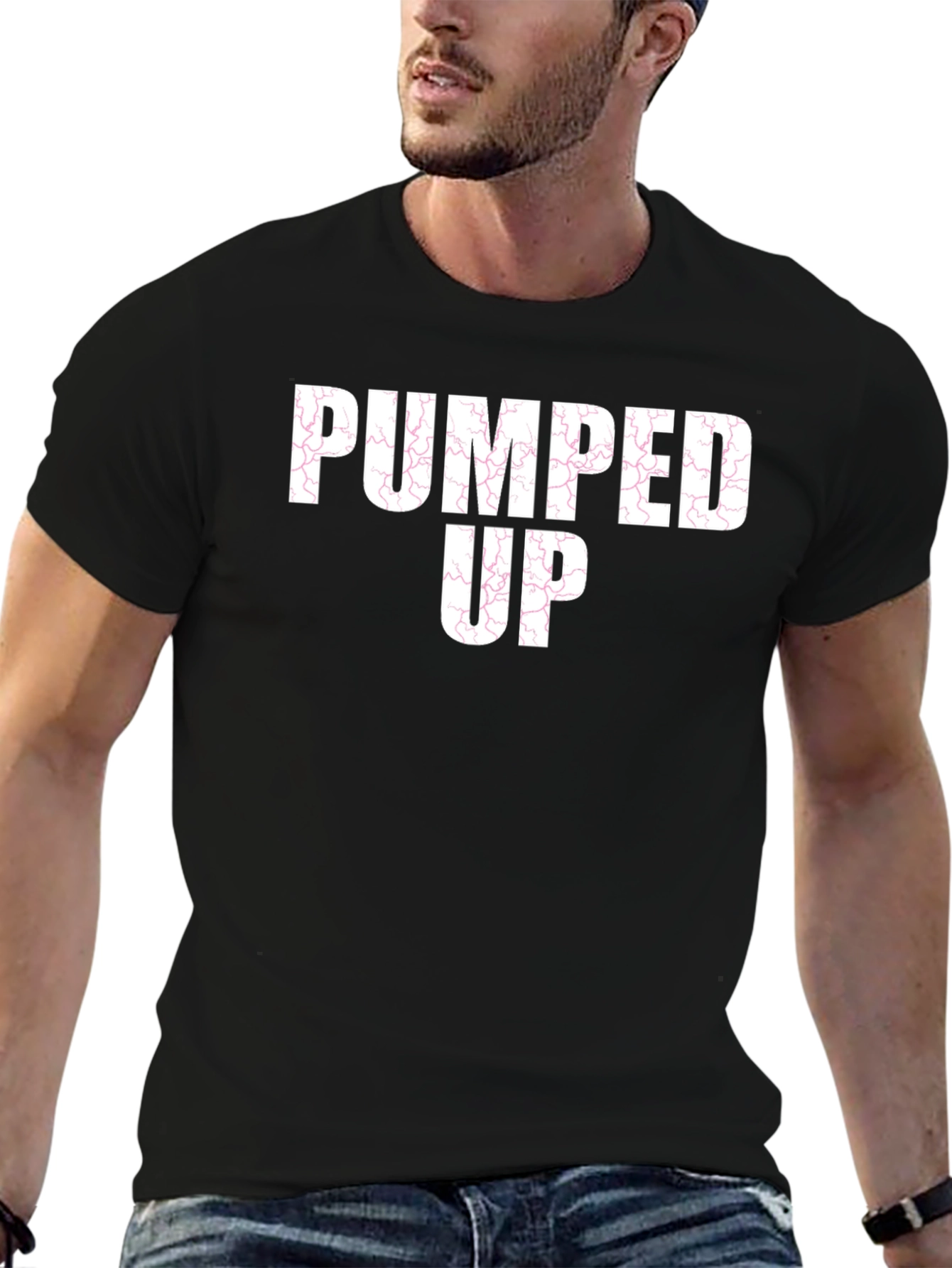 Pumped Up Graphic Tee - Bold Statement T-Shirt