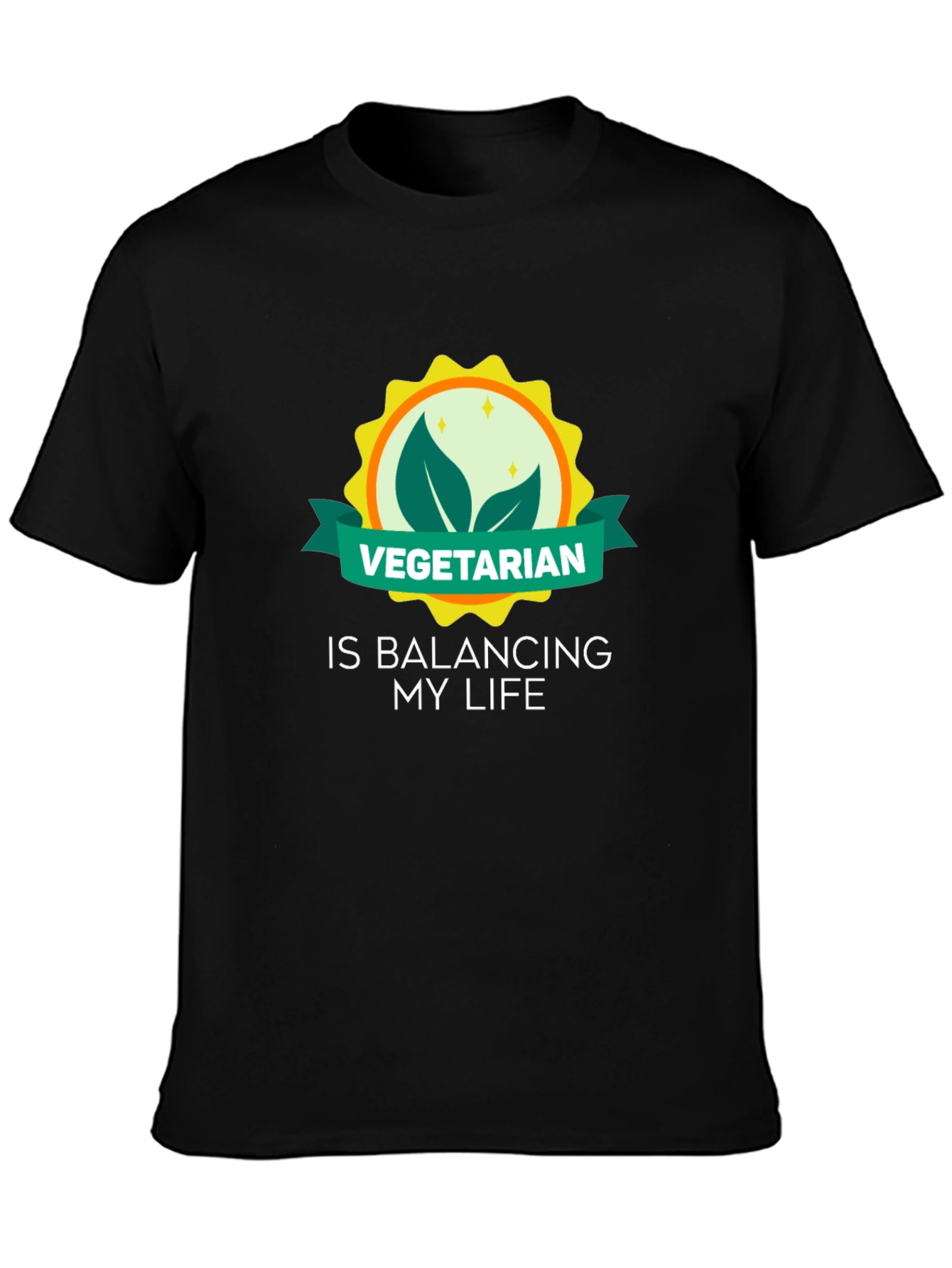 Vegetarian Lifestyle Graphic Tee - Balancing My Life