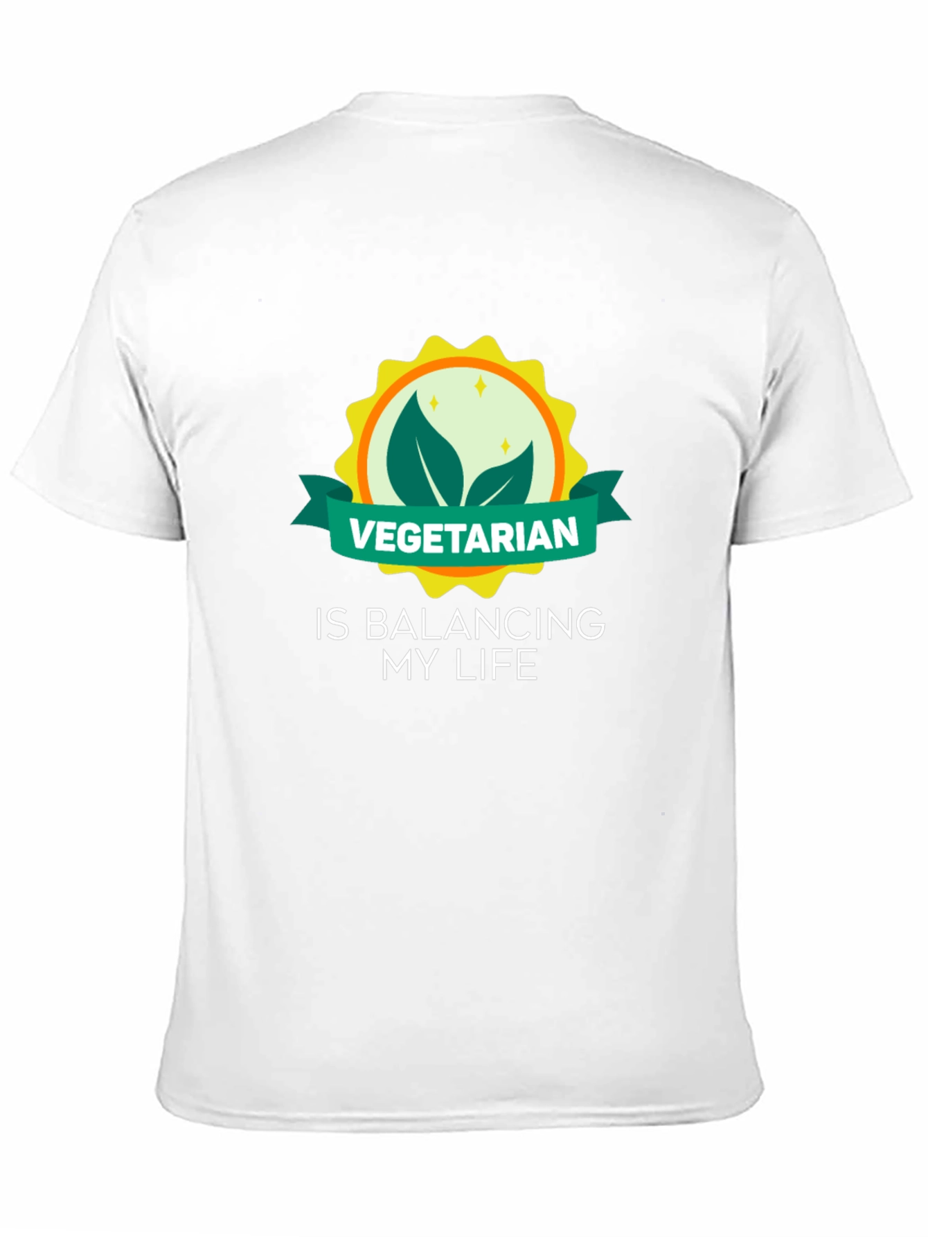 Vegetarian Lifestyle Graphic Tee - Balancing My Life