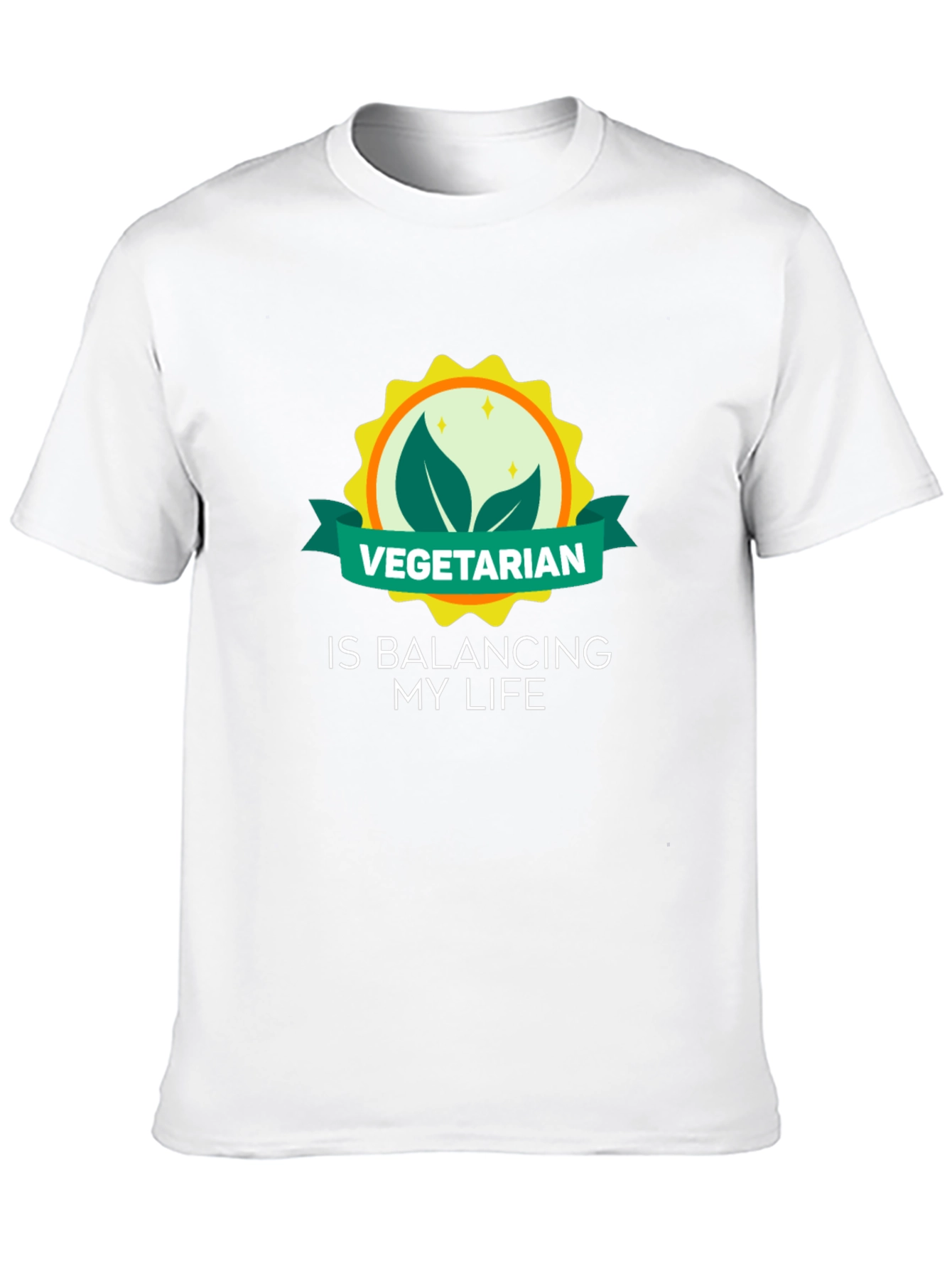 Vegetarian Lifestyle Graphic Tee - Balancing My Life