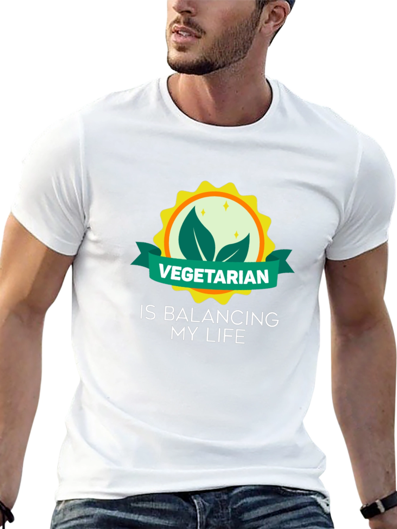 Vegetarian Lifestyle Graphic Tee - Balancing My Life