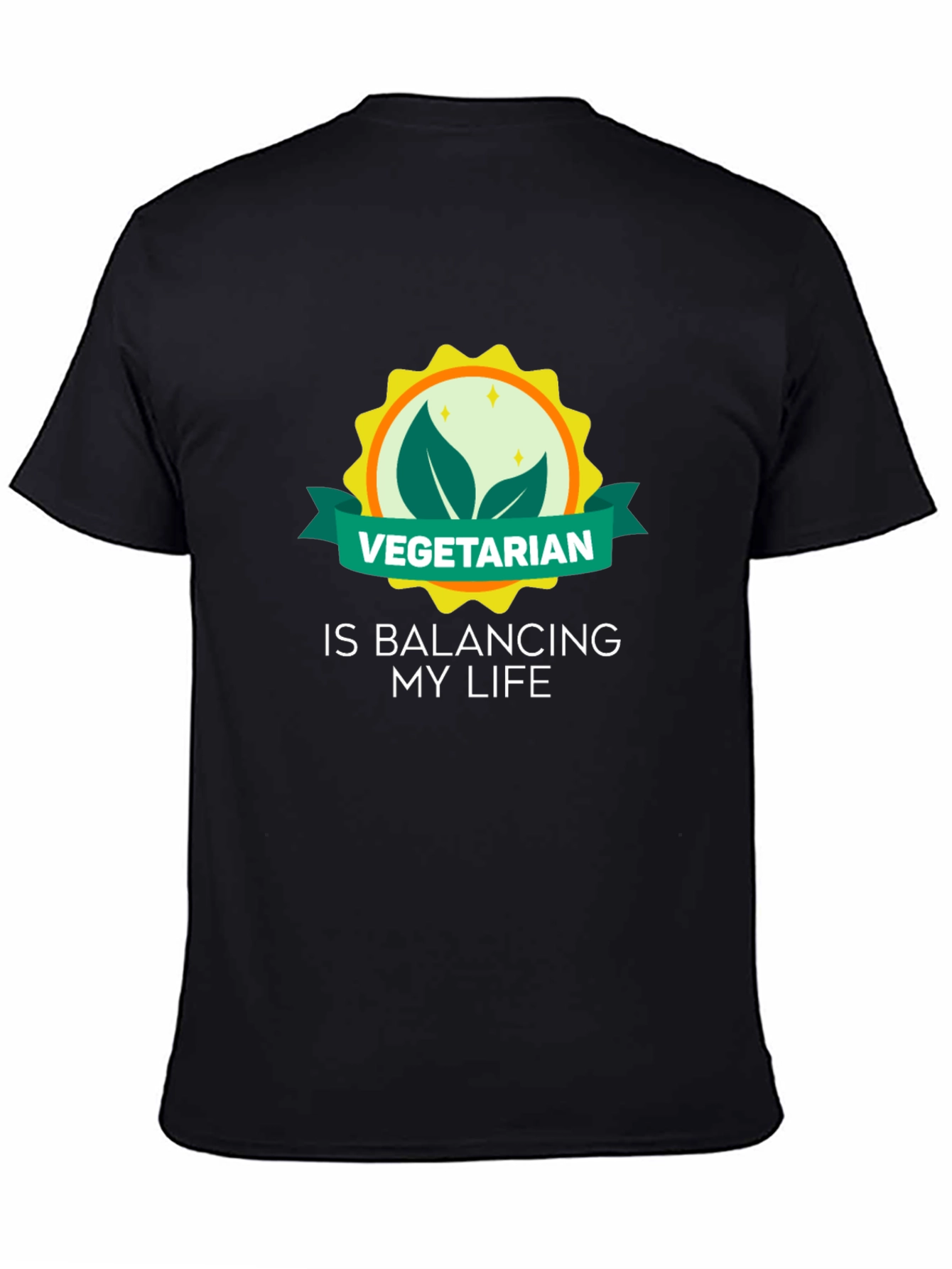 Vegetarian Lifestyle Graphic Tee - Balancing My Life