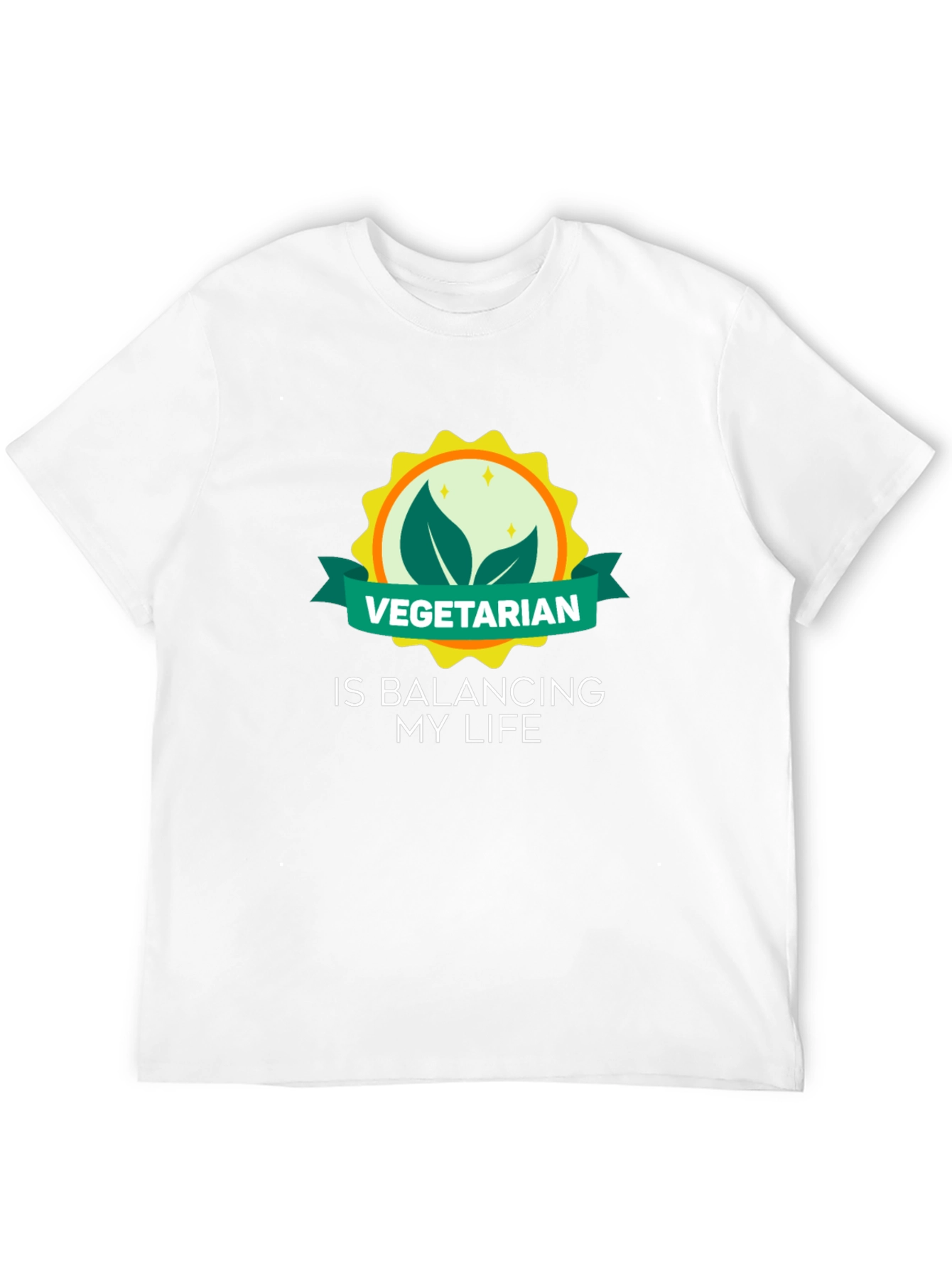 Vegetarian Lifestyle Graphic Tee - Balancing My Life