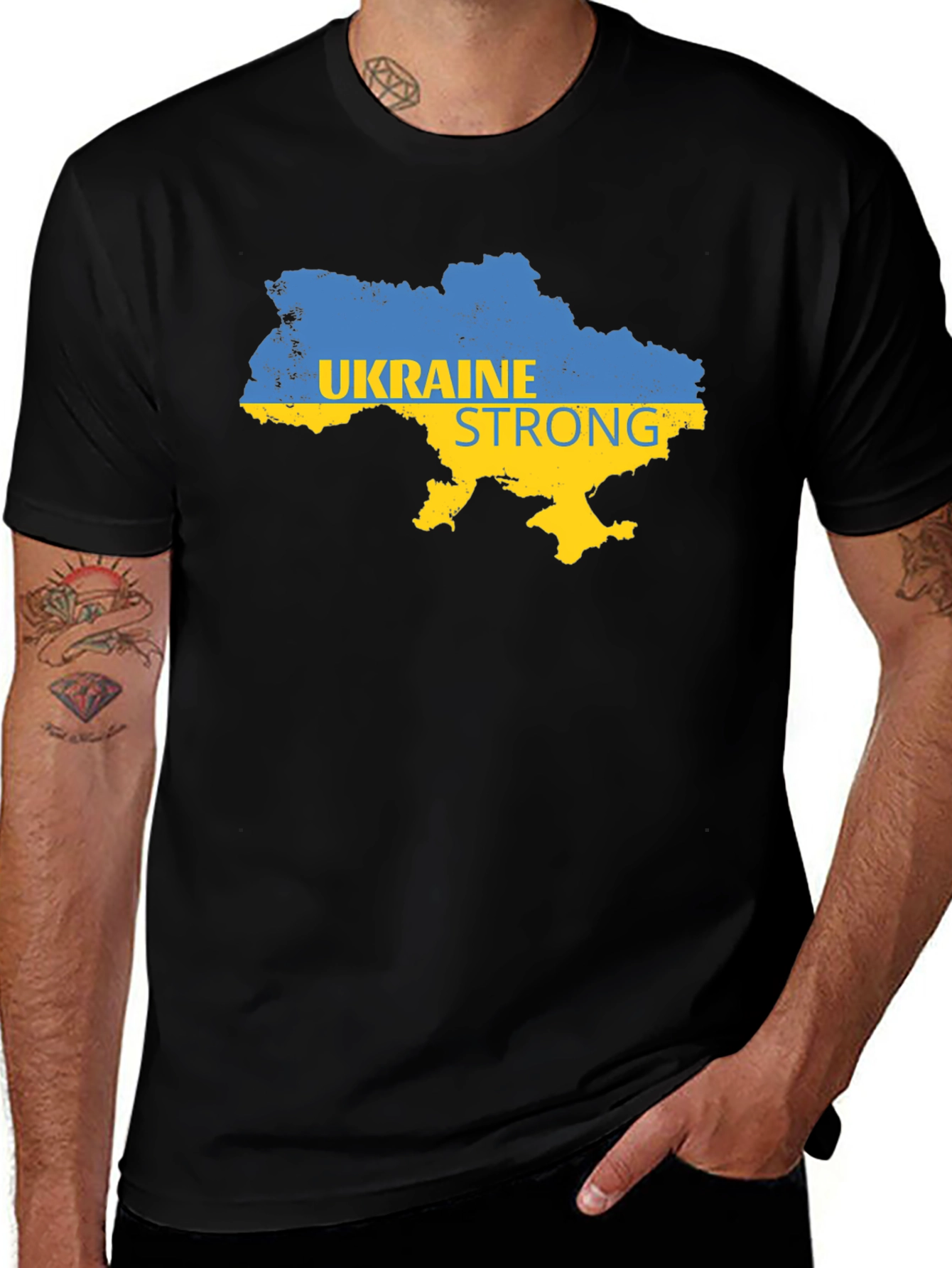 Ukraine Strong Graphic T-Shirt - Support Ukraine