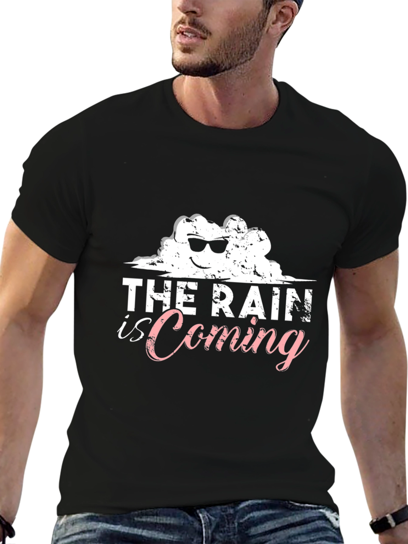 The Rain is Coming Black T-Shirt