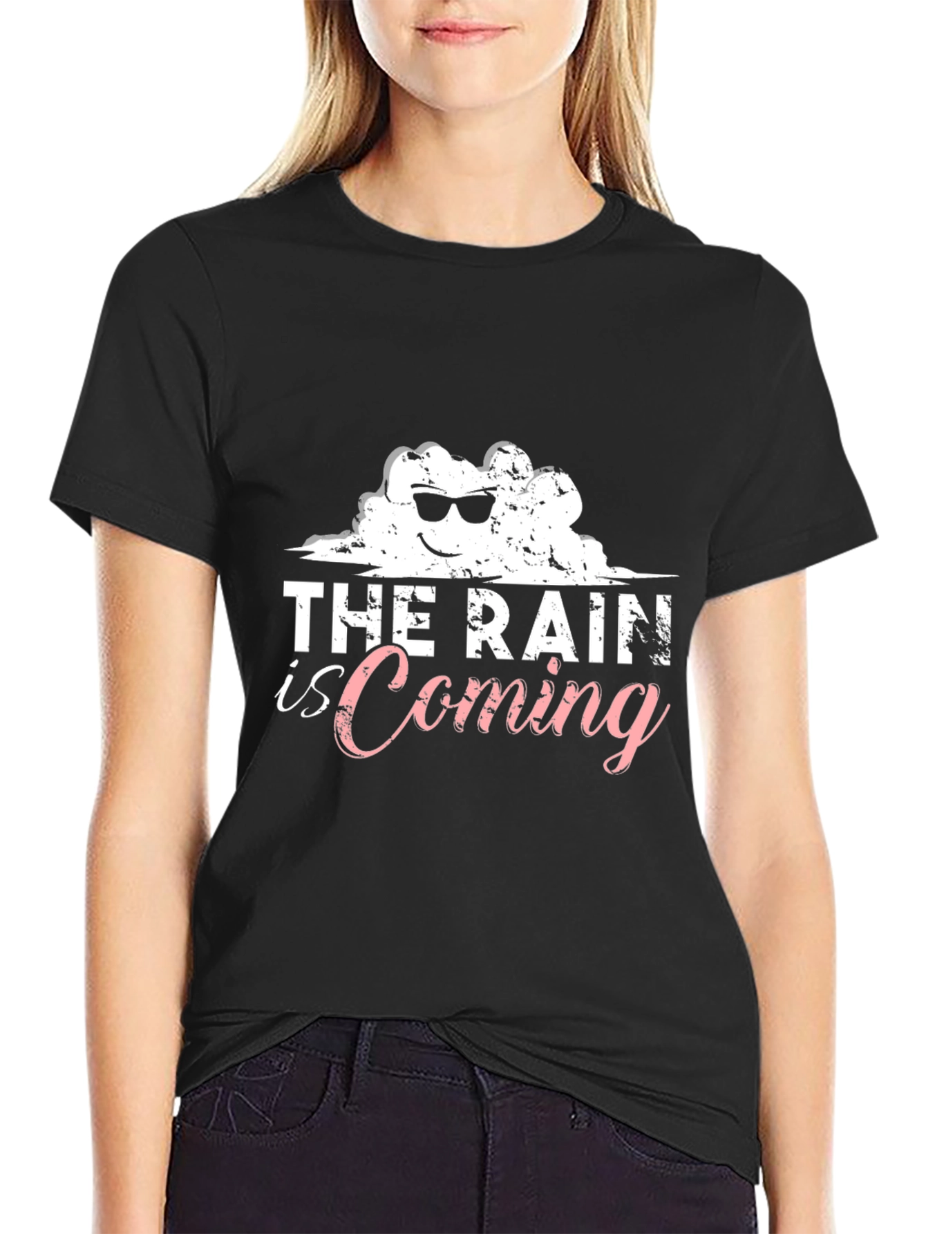 The Rain is Coming Black T-Shirt