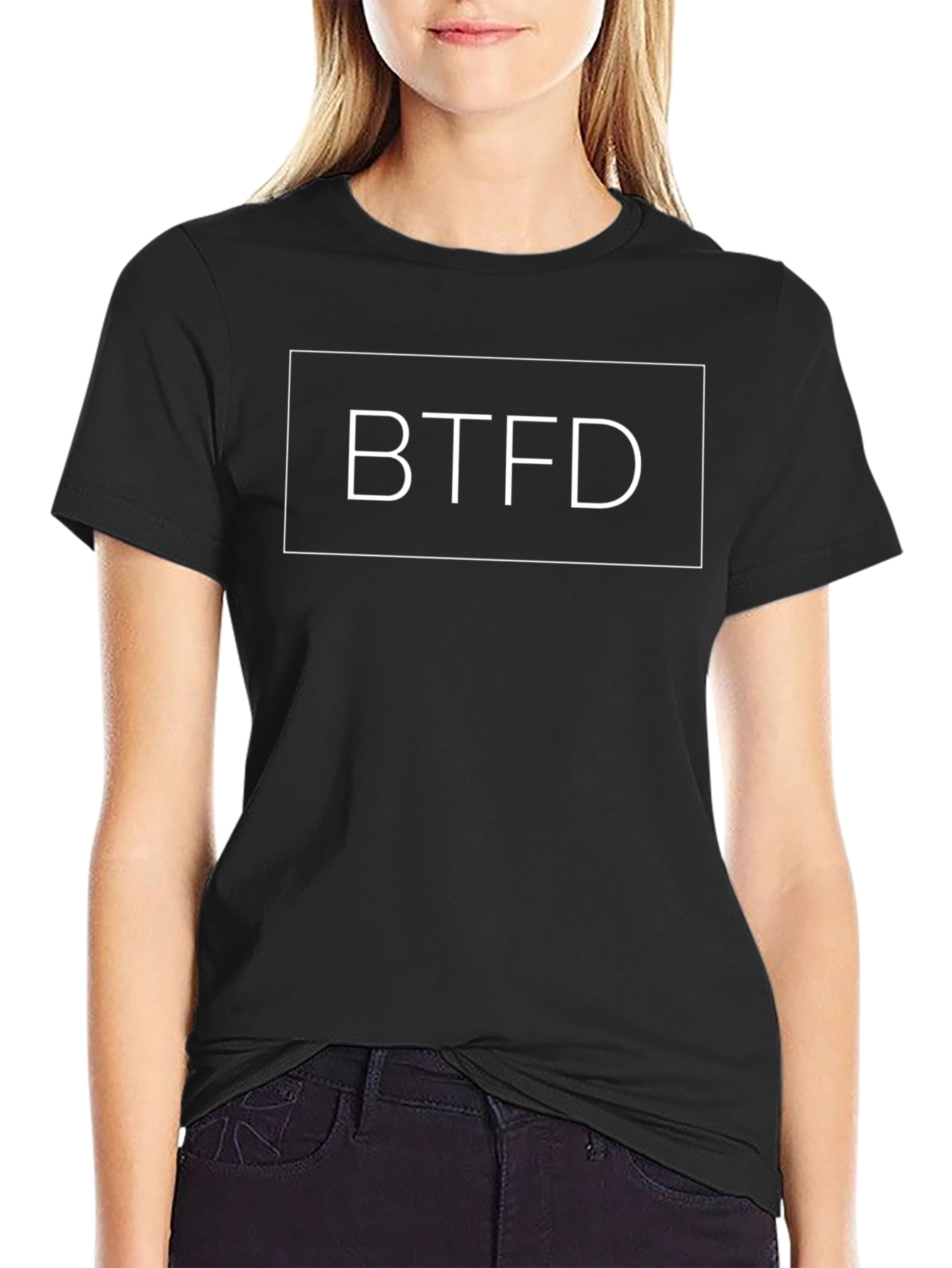 BTFD Graphic Tee - Black Cotton Blend Shirt