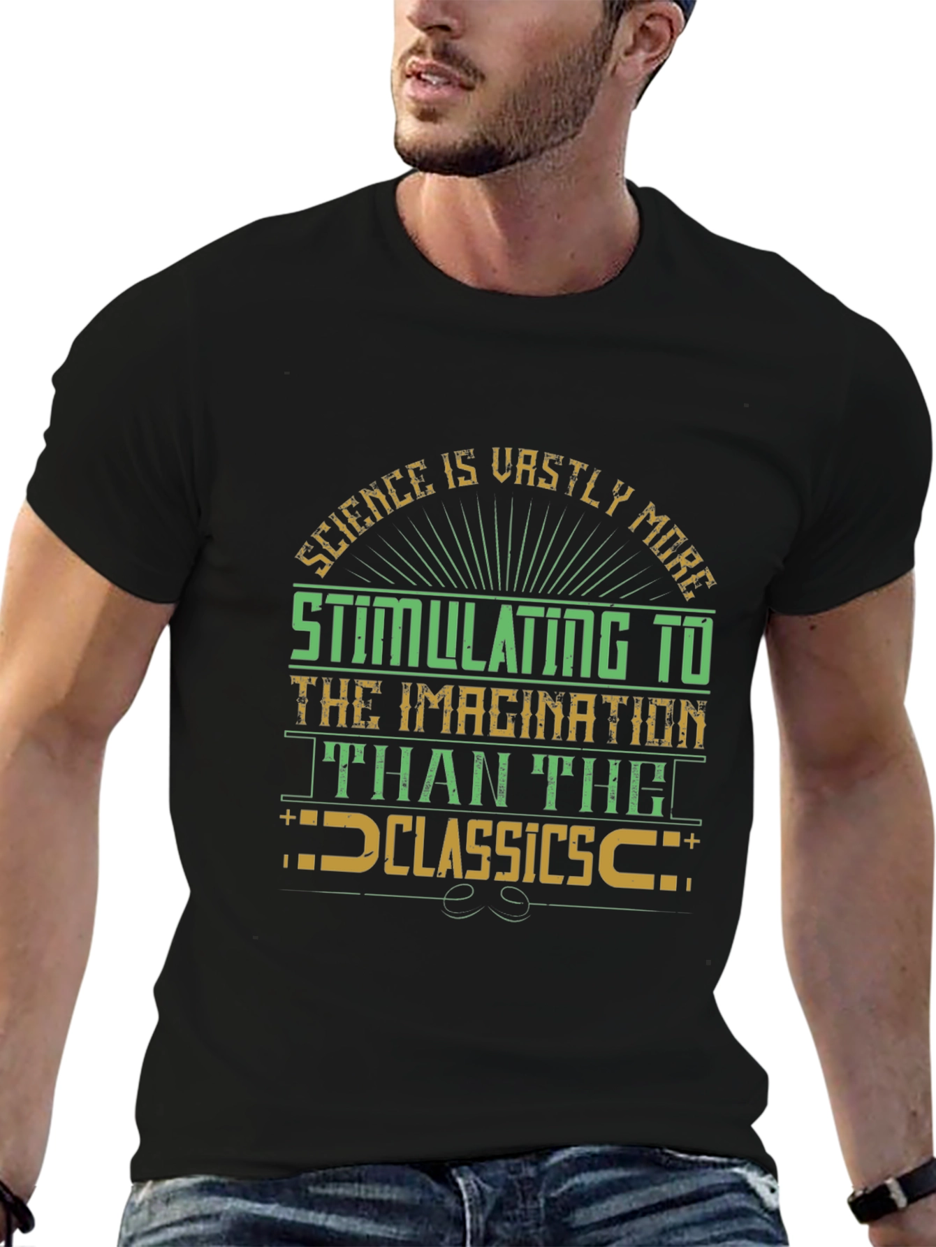 Science vs Classics Graphic T-Shirt