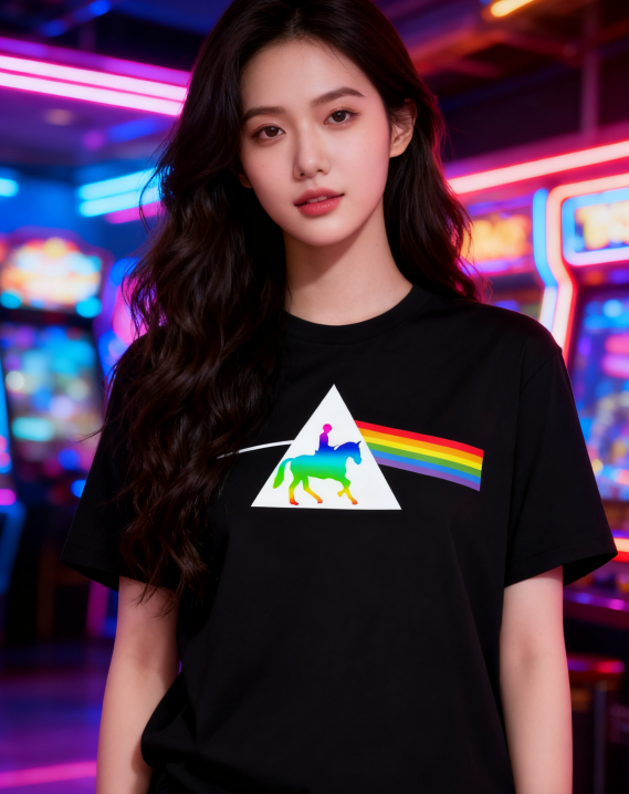 Rainbow Prism Graphic Tee