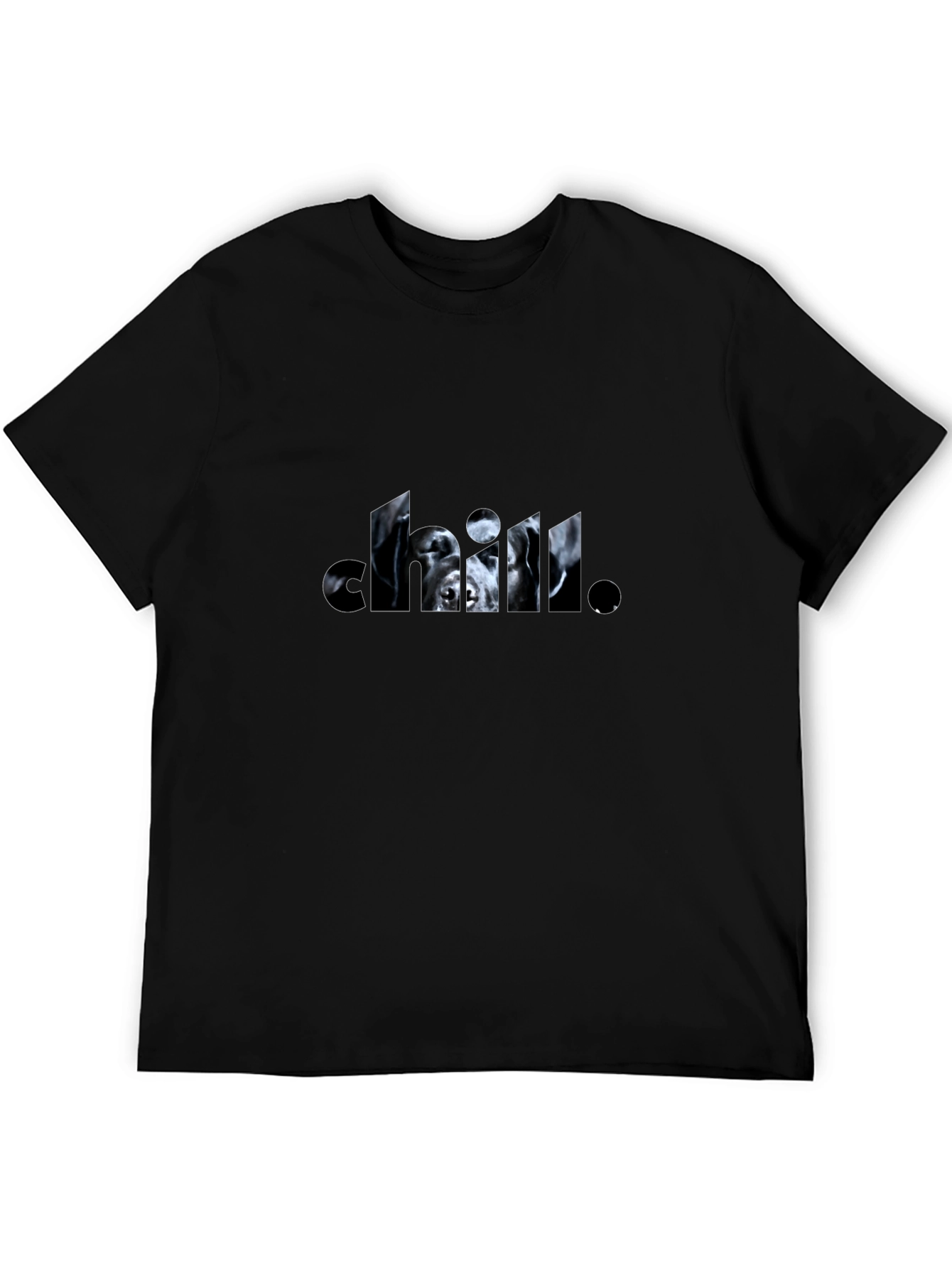 Chill Dog Black Graphic Tee