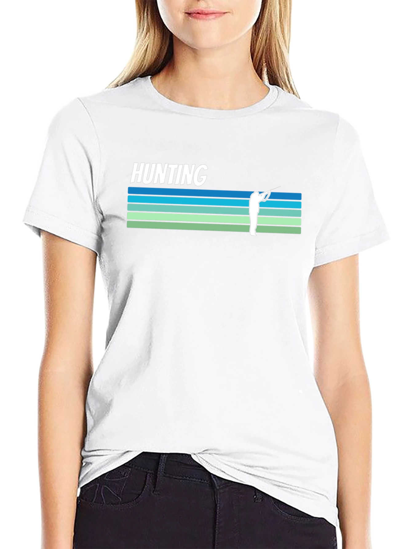 Hunting T-Shirt Retro Hunter Design Tee