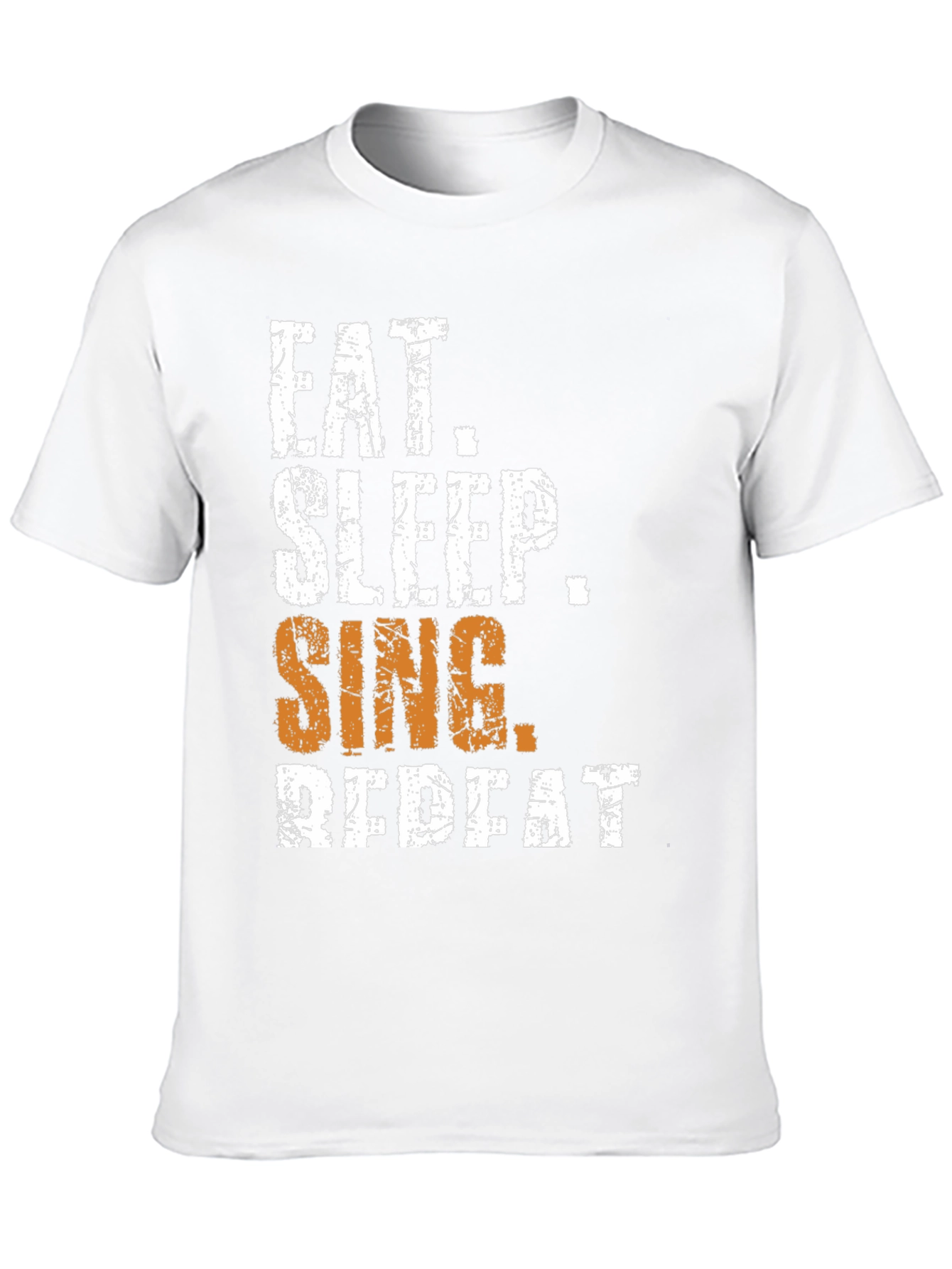 Eat Sleep Sing Repeat T-Shirt - Black Graphic Tee