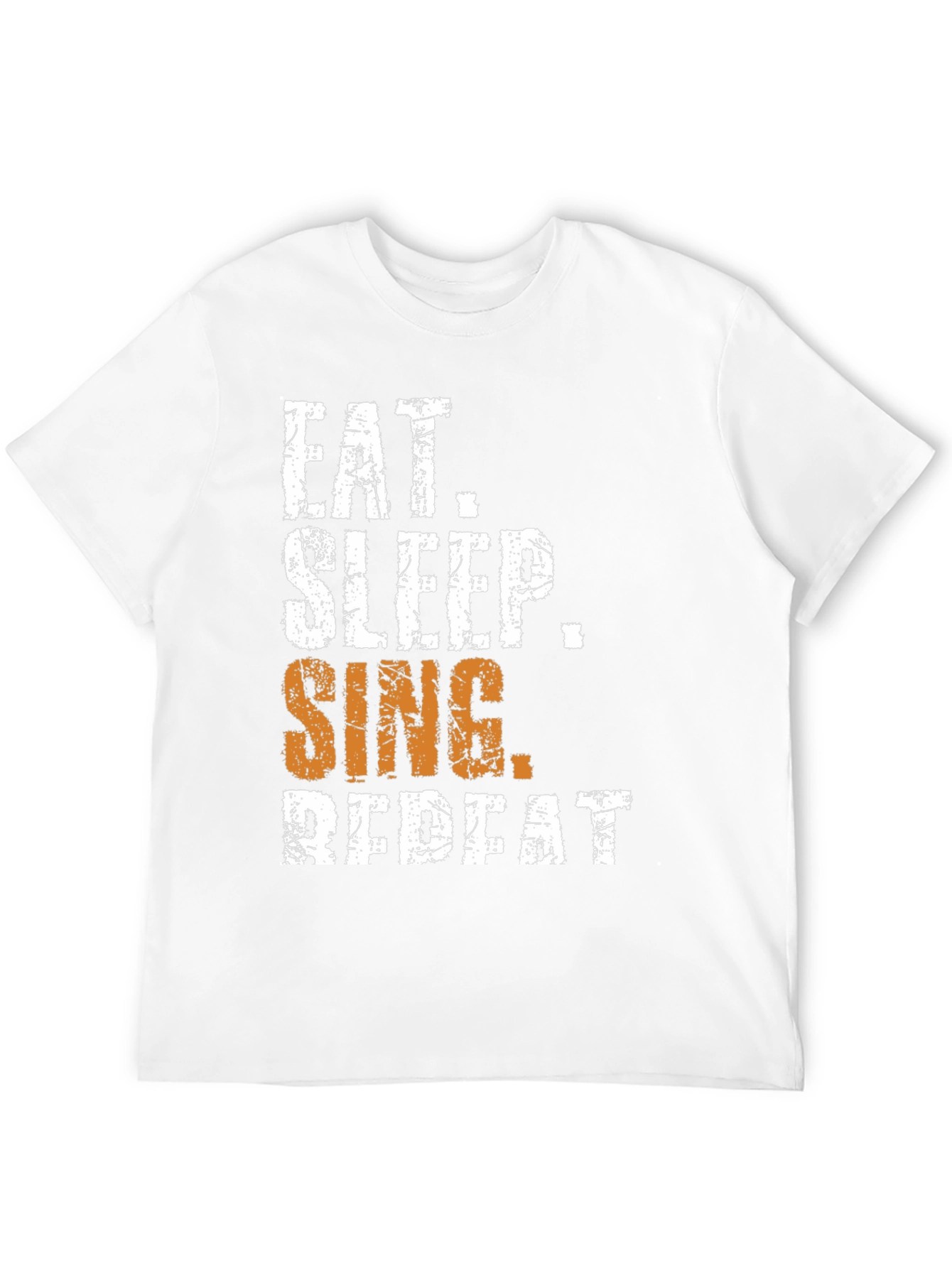 Eat Sleep Sing Repeat T-Shirt - Black Graphic Tee