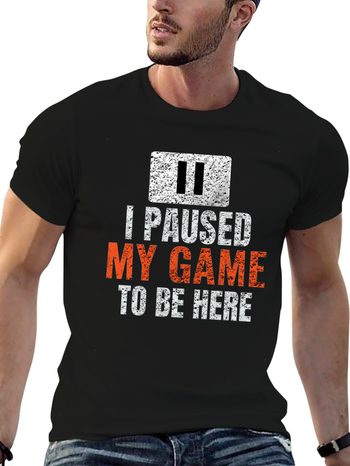 I Paused My Game T-Shirt - Gamer Novelty Tee