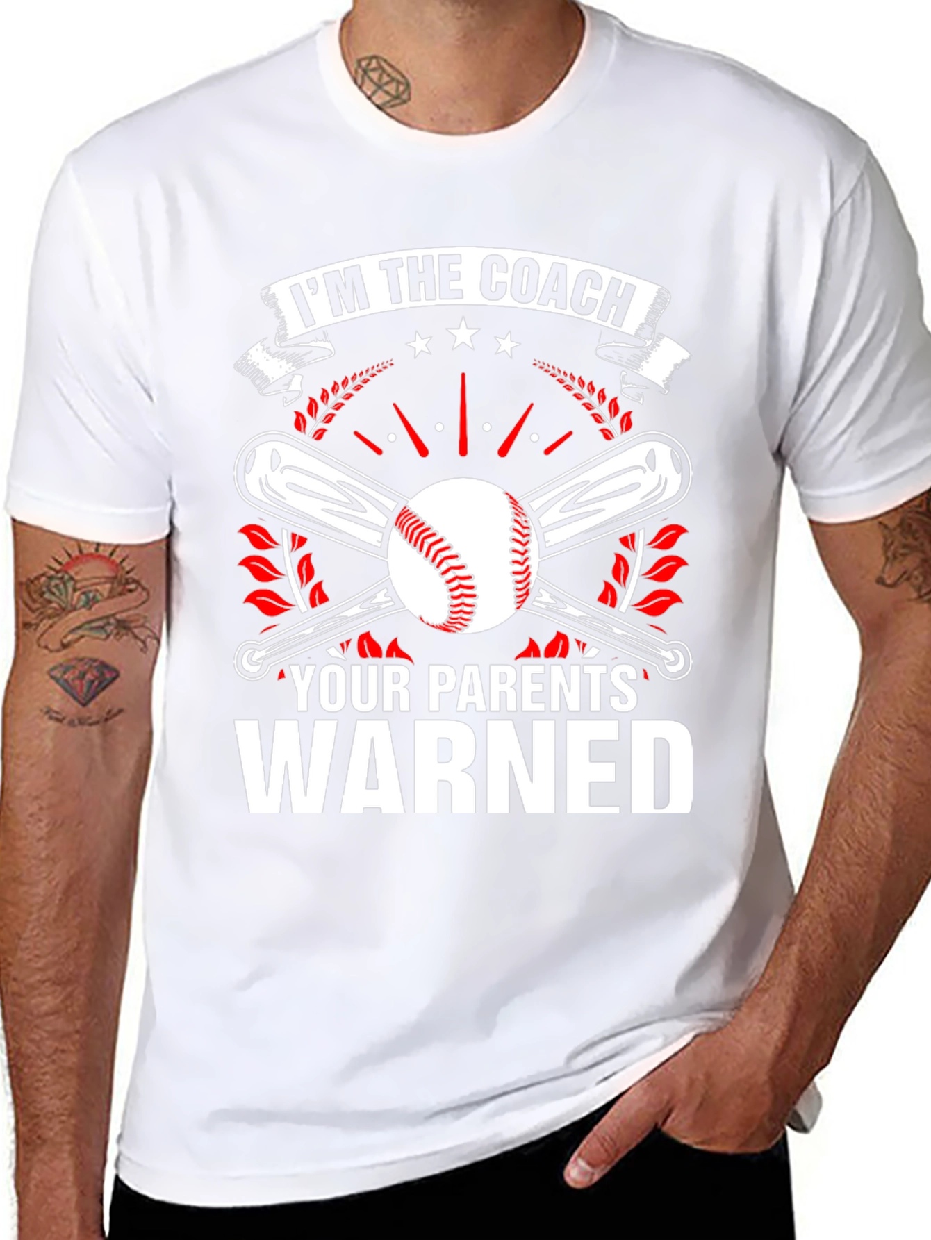 Im The Coach Your Parents Warned Baseball T-Shirt