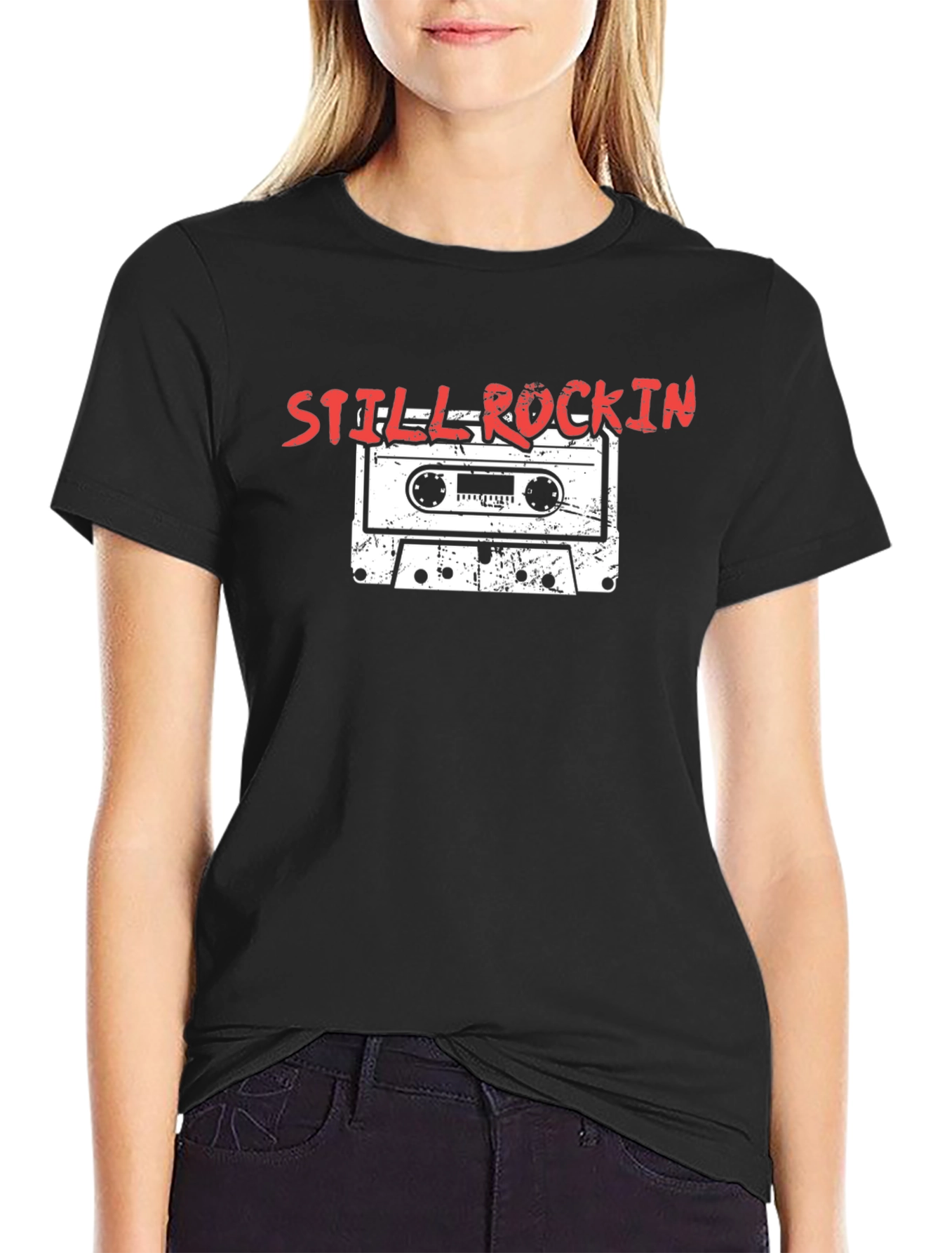 Still Rockin Cassette Tape Graphic Tee