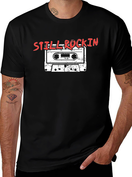 Still Rockin Cassette Tape Graphic Tee