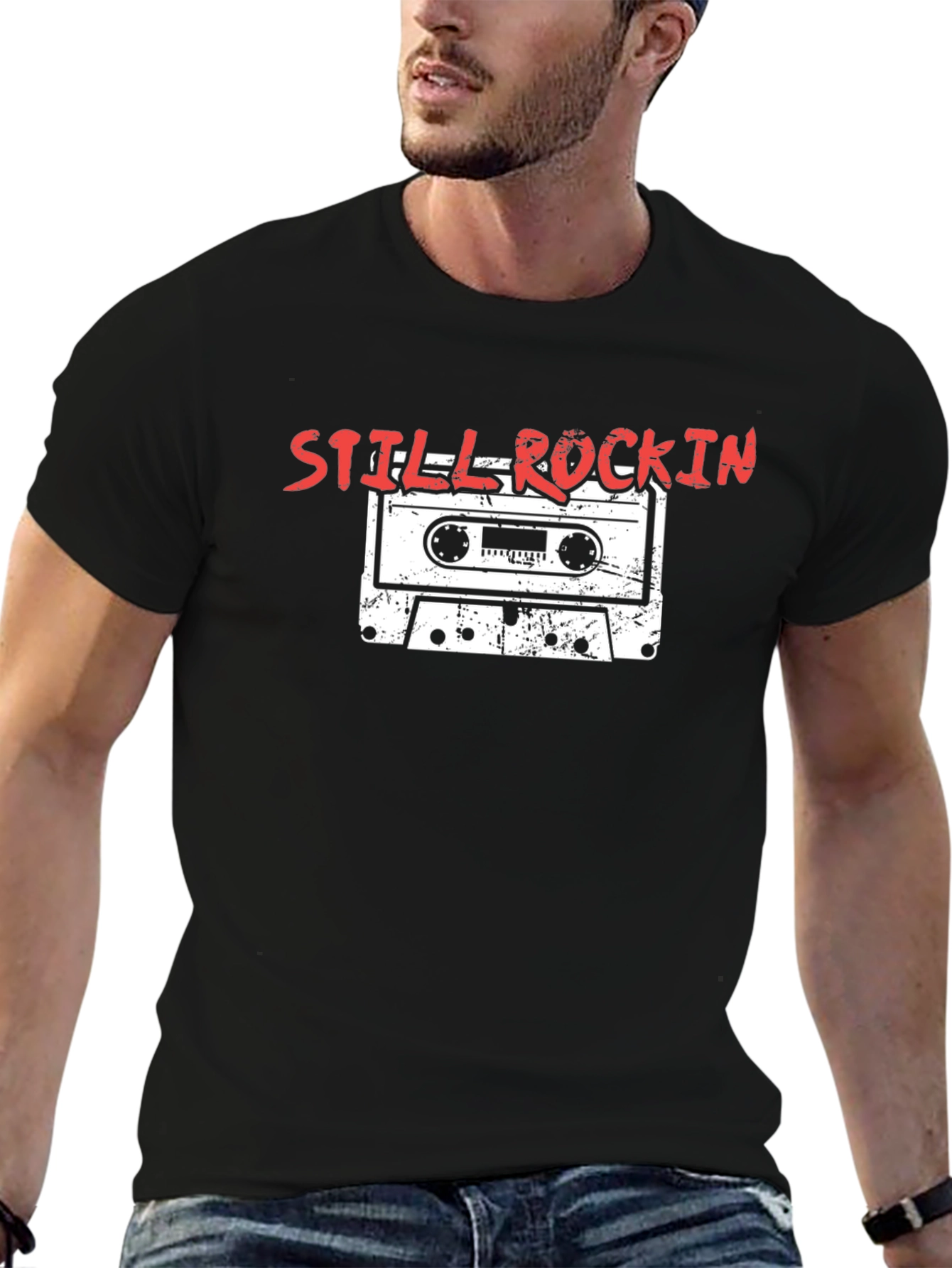 Still Rockin Cassette Tape Graphic Tee