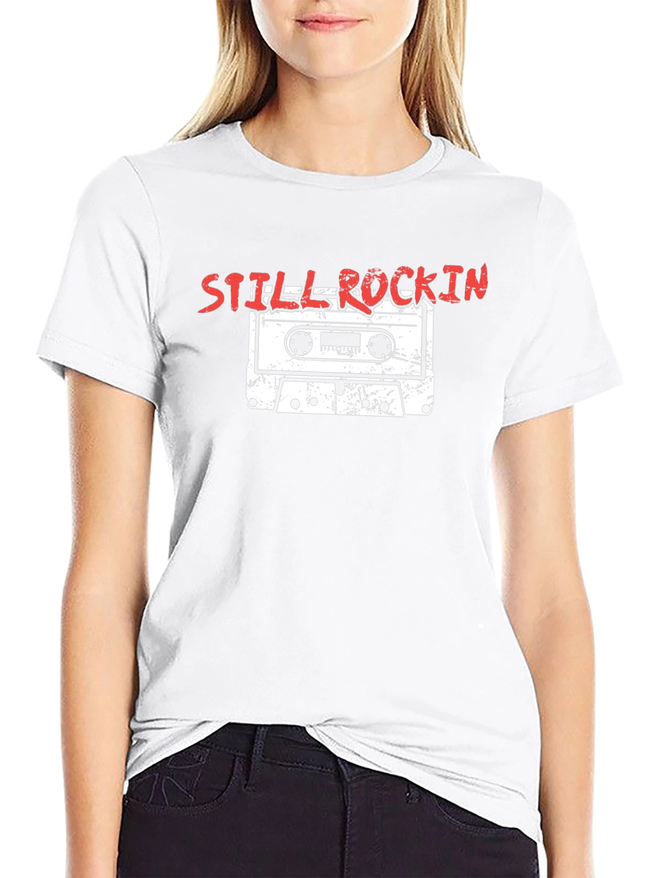 Still Rockin Cassette Tape Graphic Tee