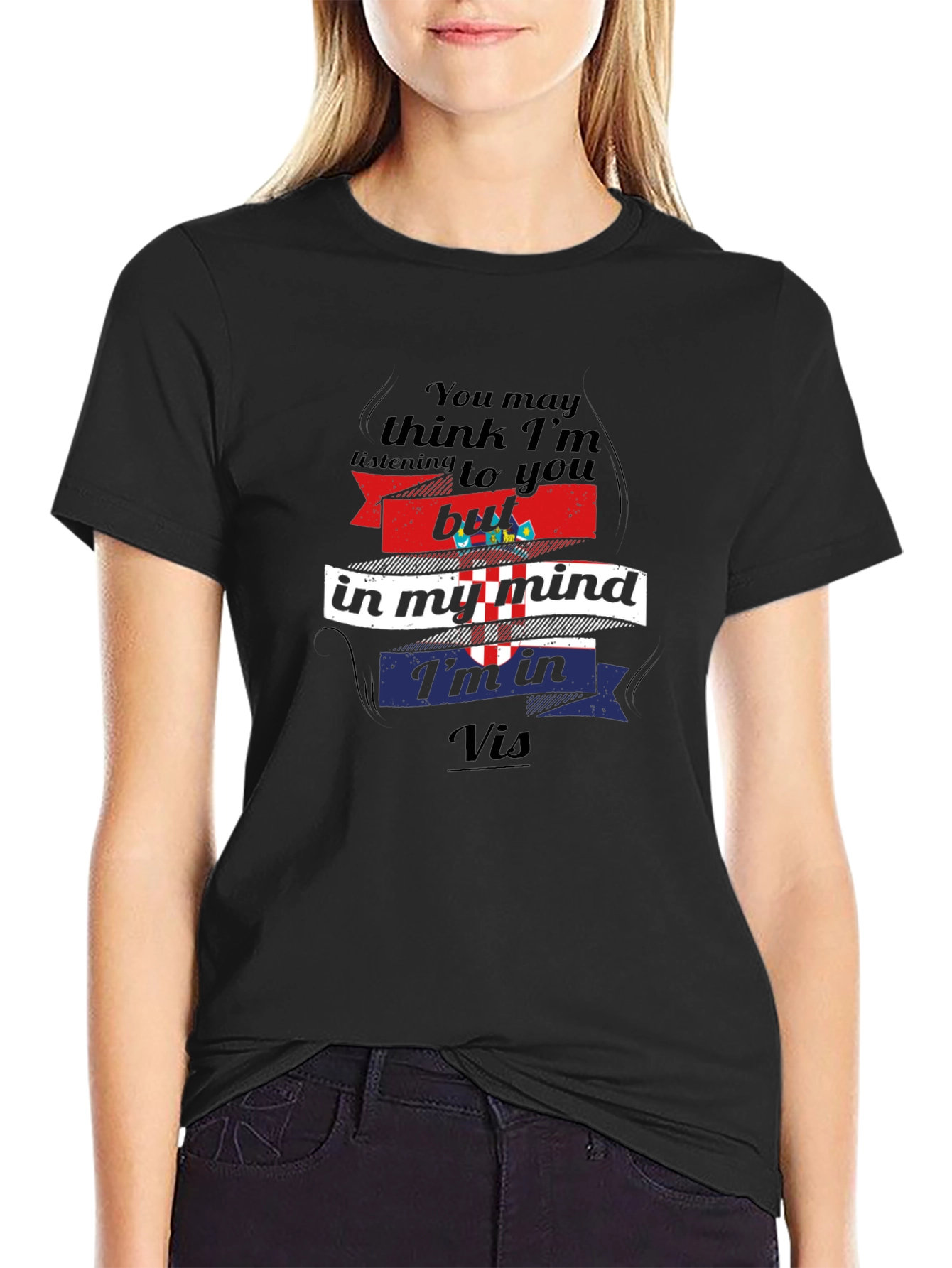 In My Mind Im In Vis Croatia T-Shirt