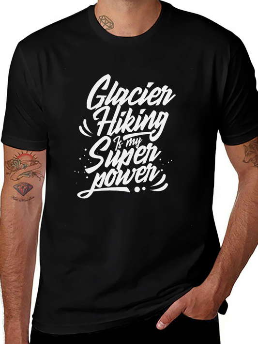 Glacier Hiking Superpower Black T-Shirt