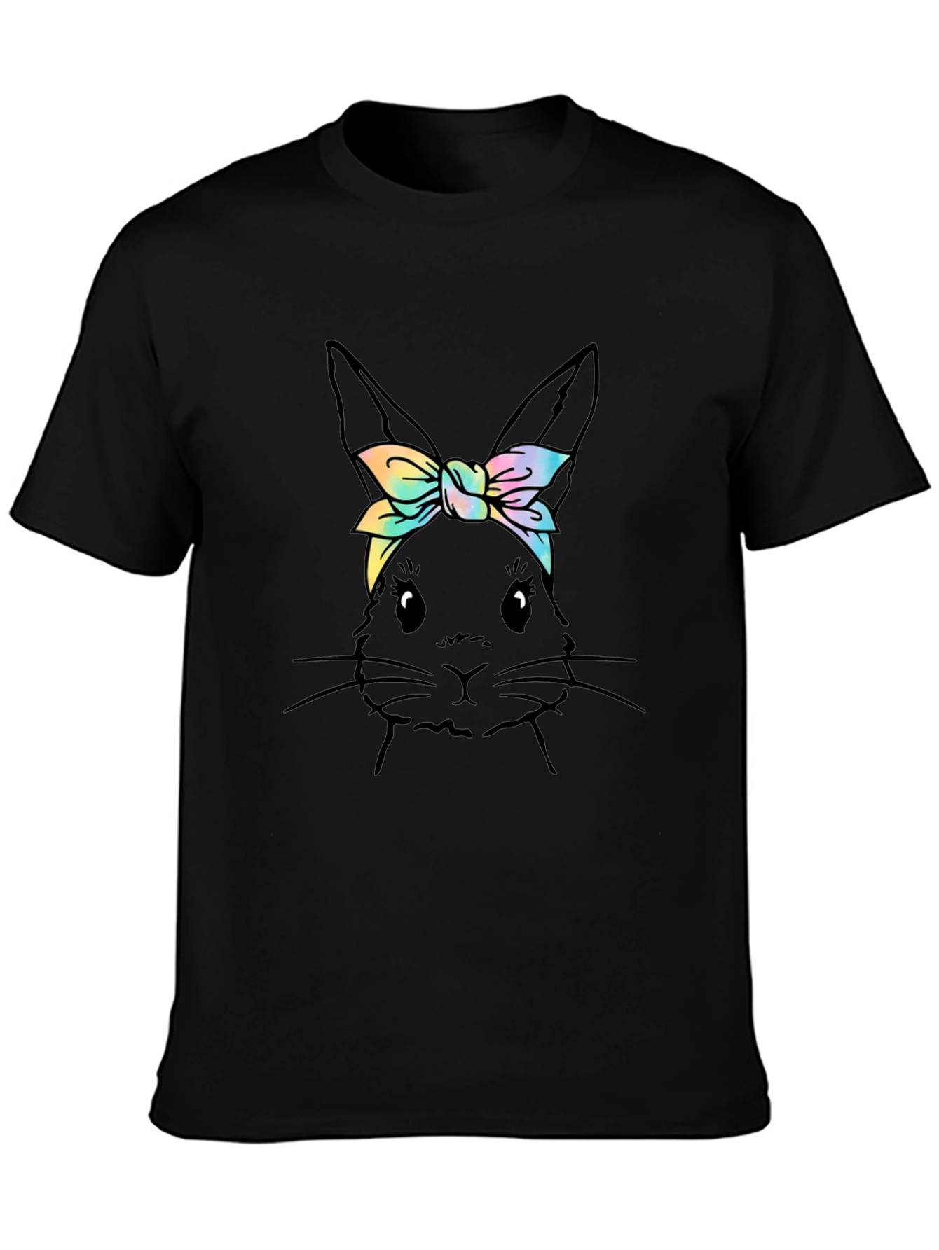 Bunny Tie Dye Headband Graphic Tee