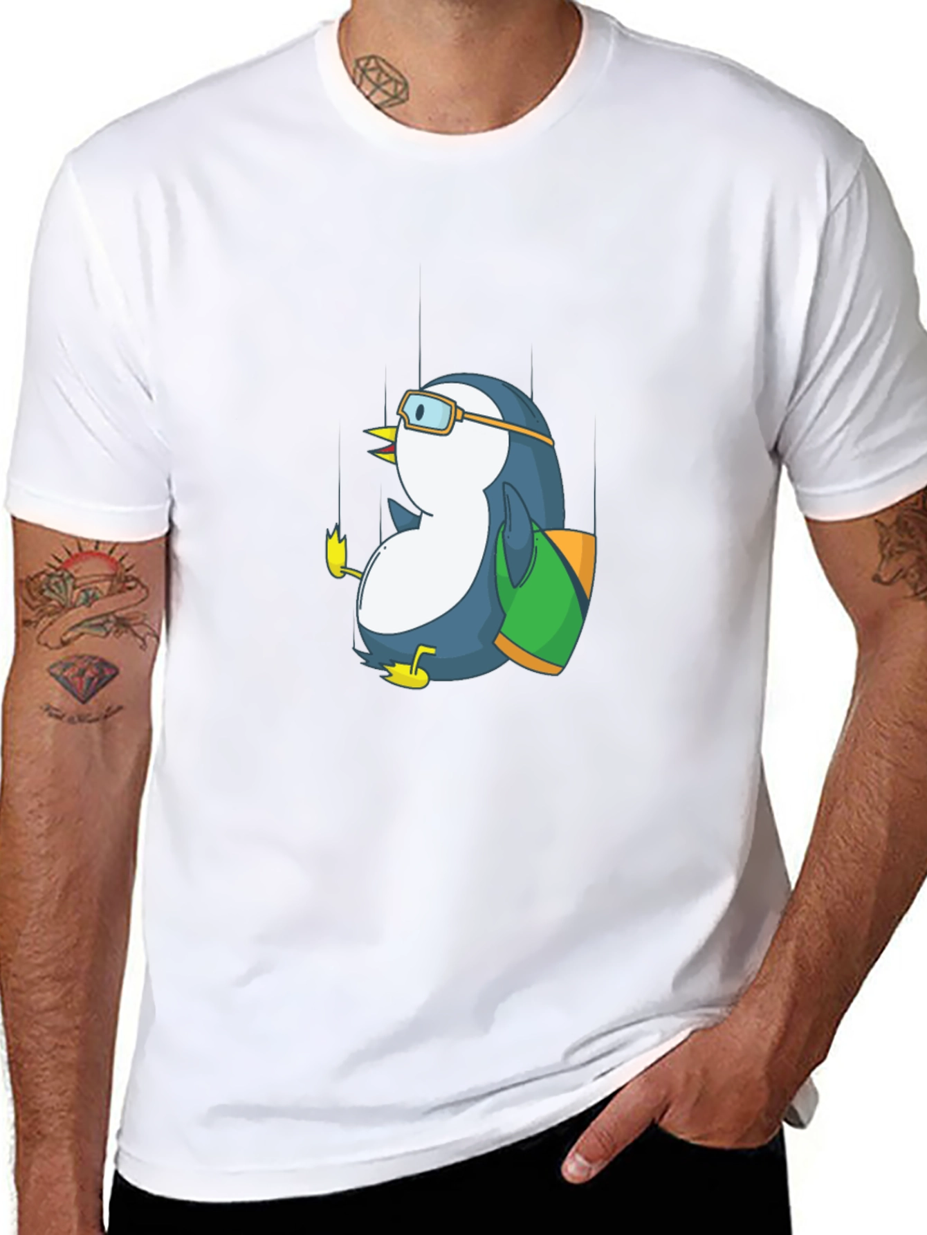 Penguin Adventurer Black T-Shirt