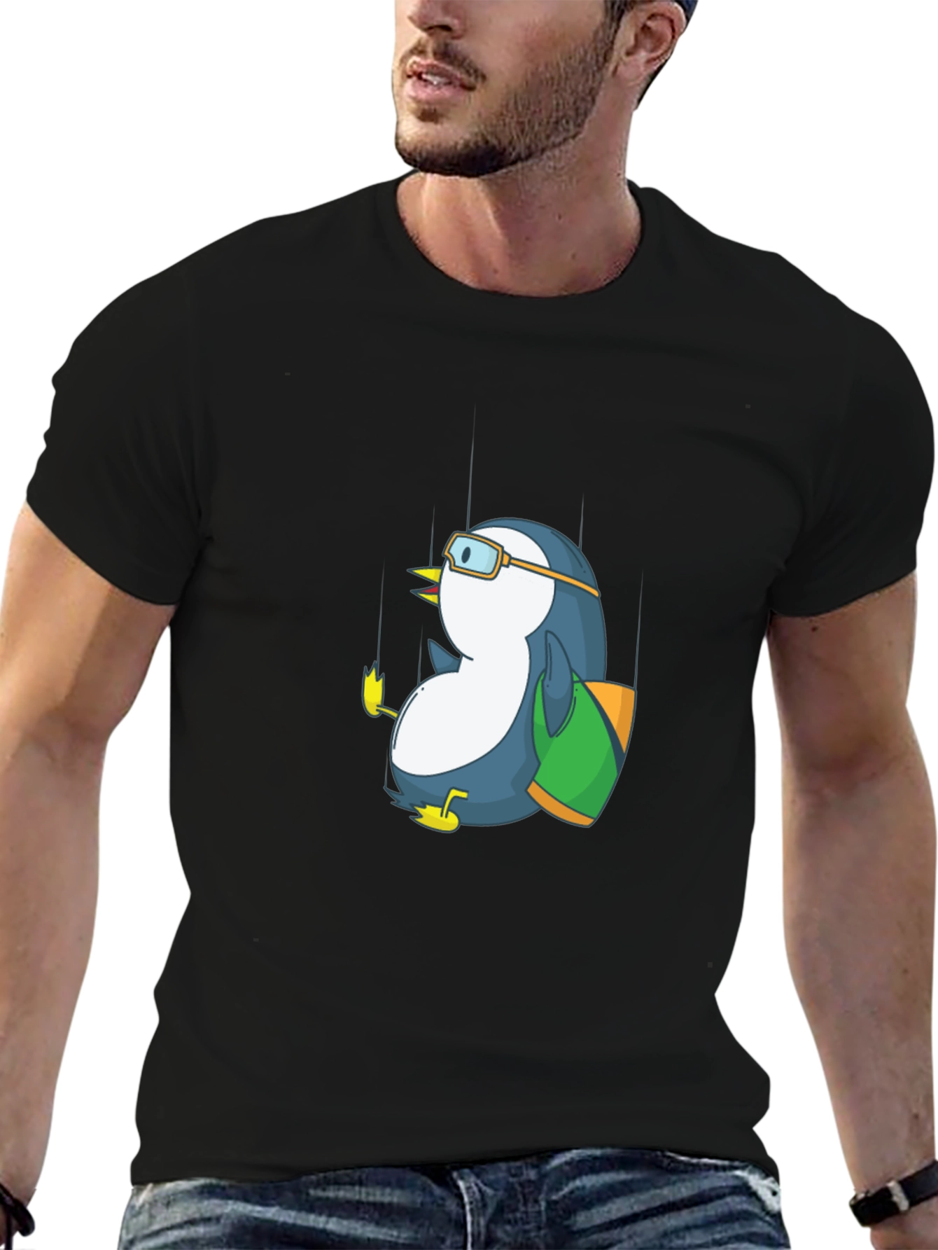 Penguin Adventurer Black T-Shirt