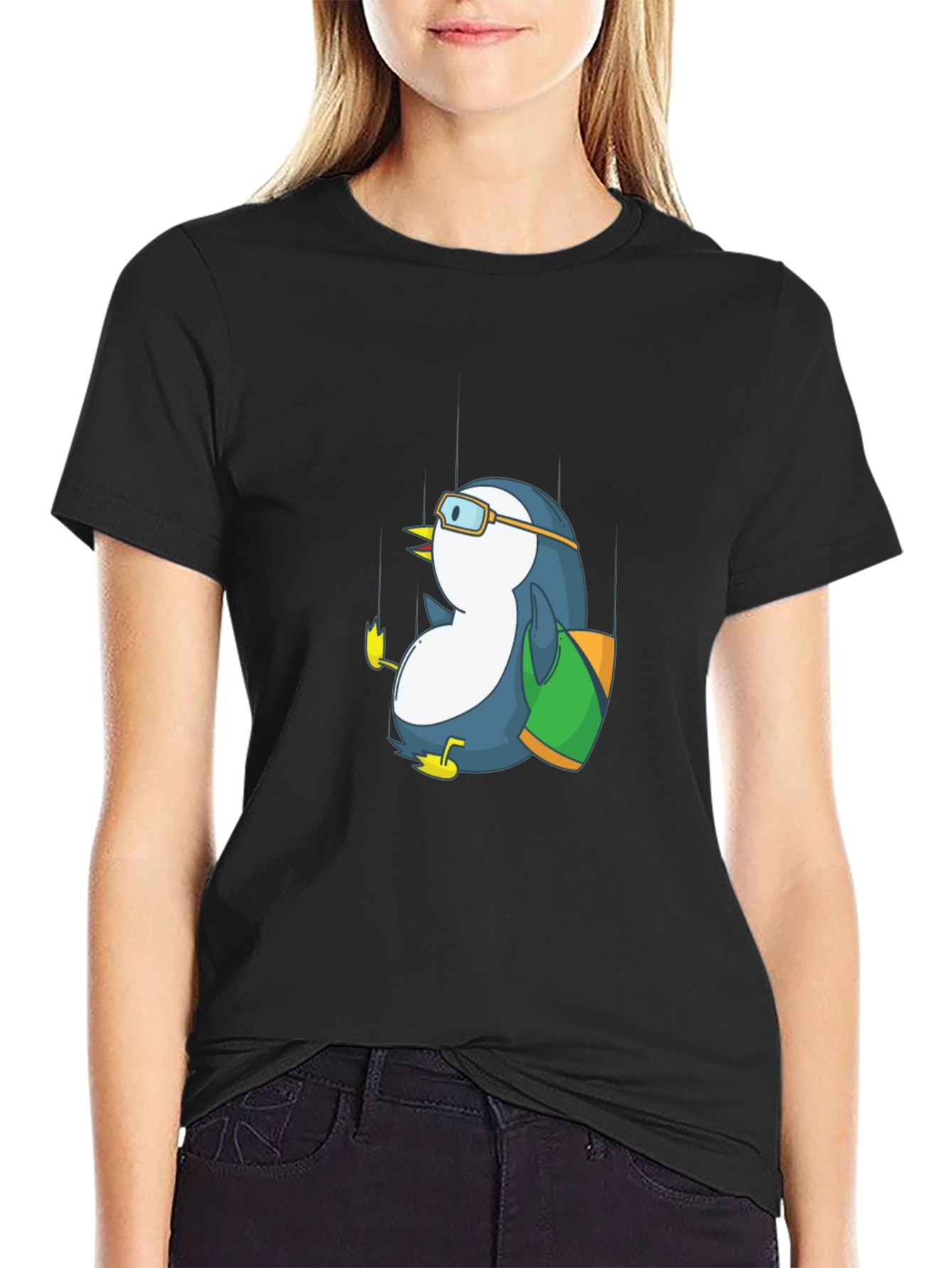 Penguin Adventurer Black T-Shirt