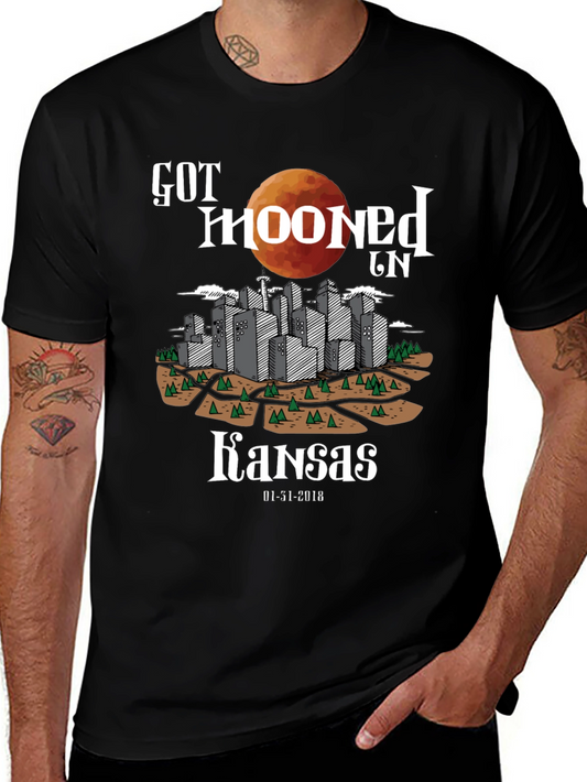 Got Mooned in Kansas T-Shirt Eclipse Graphic Tee