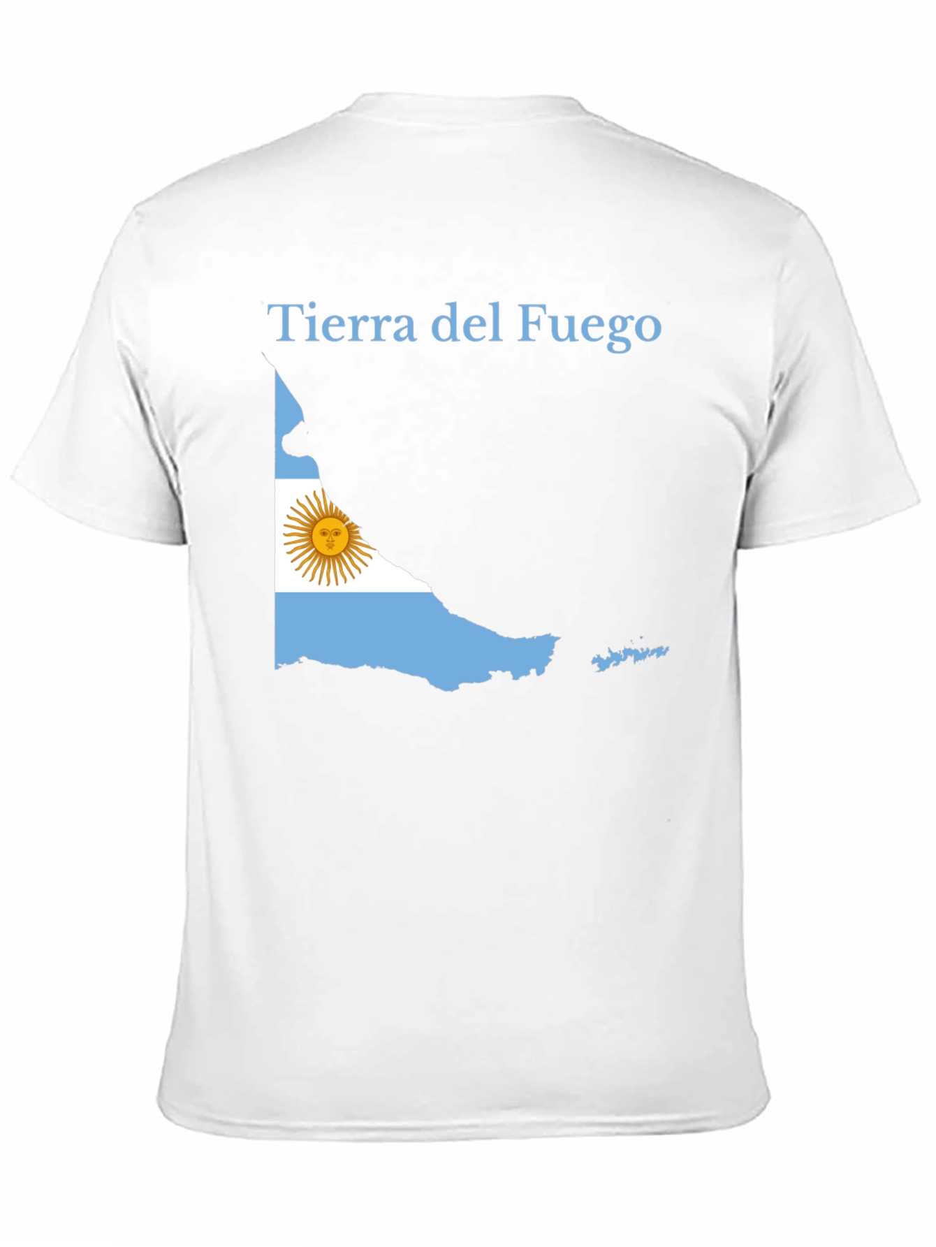 Tierra del Fuego Argentina Flag Black T-Shirt