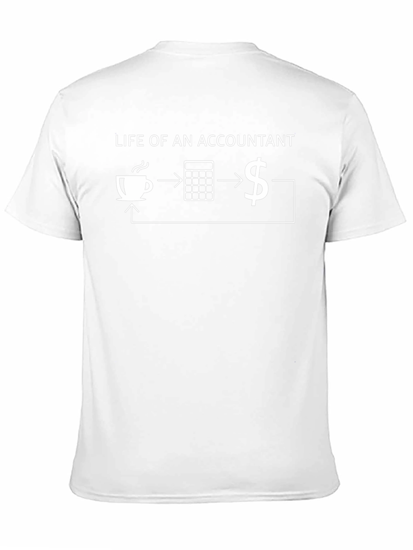 Accountant Life Cycle Black T-Shirt