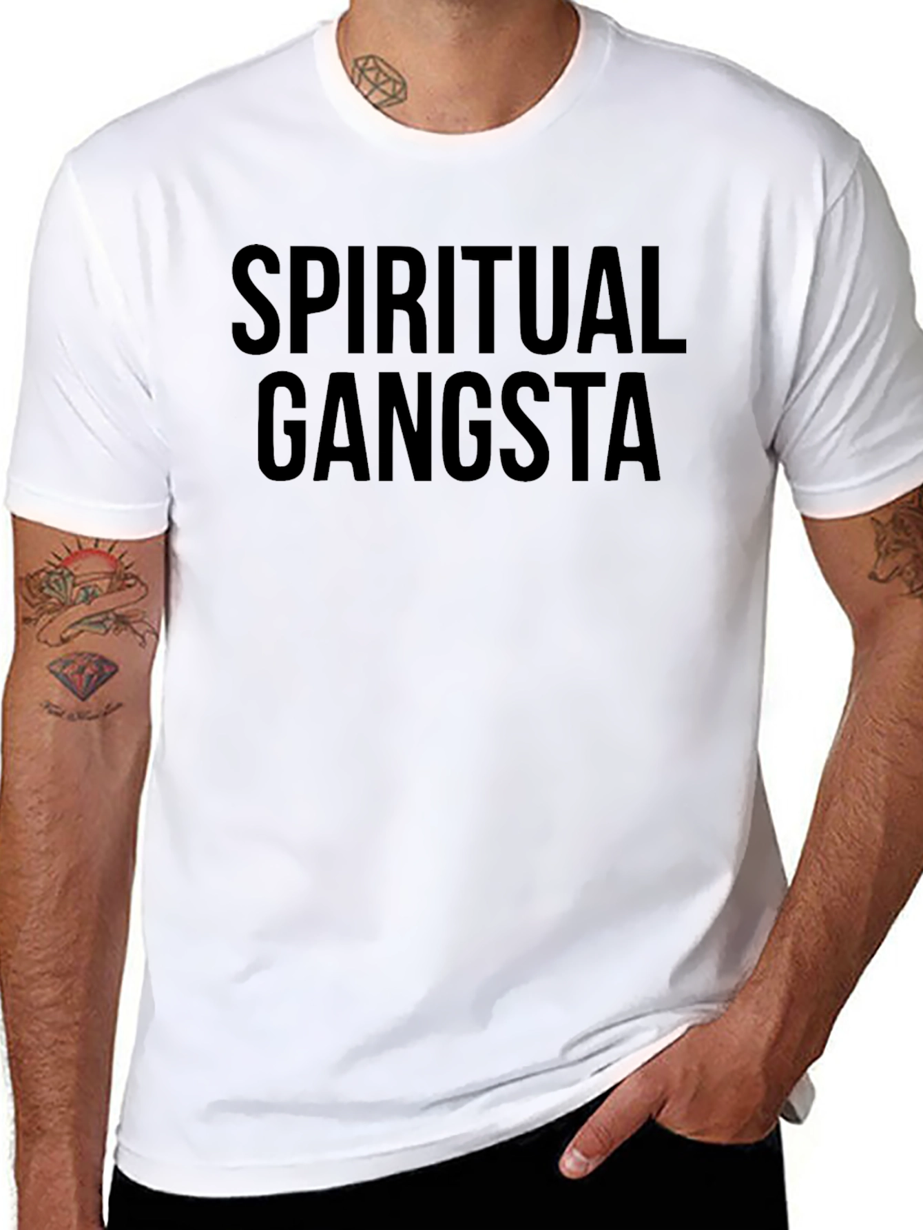 Spiritual Gangsta Black T-Shirt