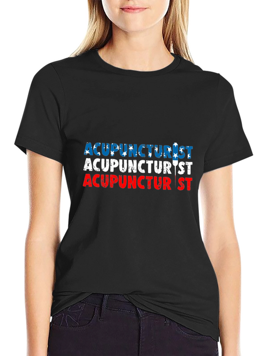 Acupuncturist American Flag T-Shirt