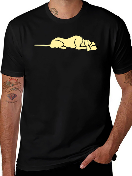 Lazy Dog Graphic T-Shirt - Casual Cotton Tee