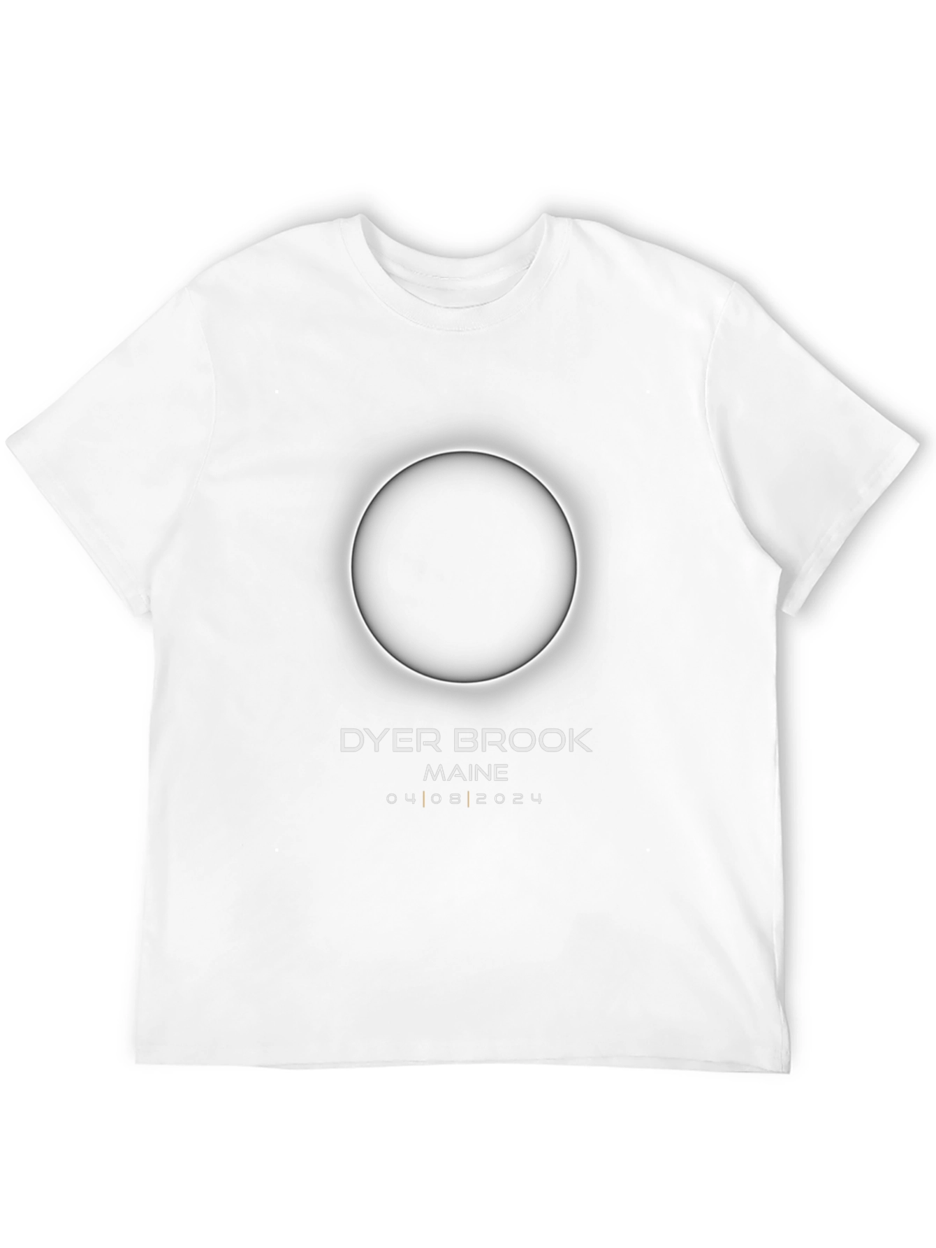 Dyer Brook Maine Eclipse 04 08 2024 Black T-Shirt