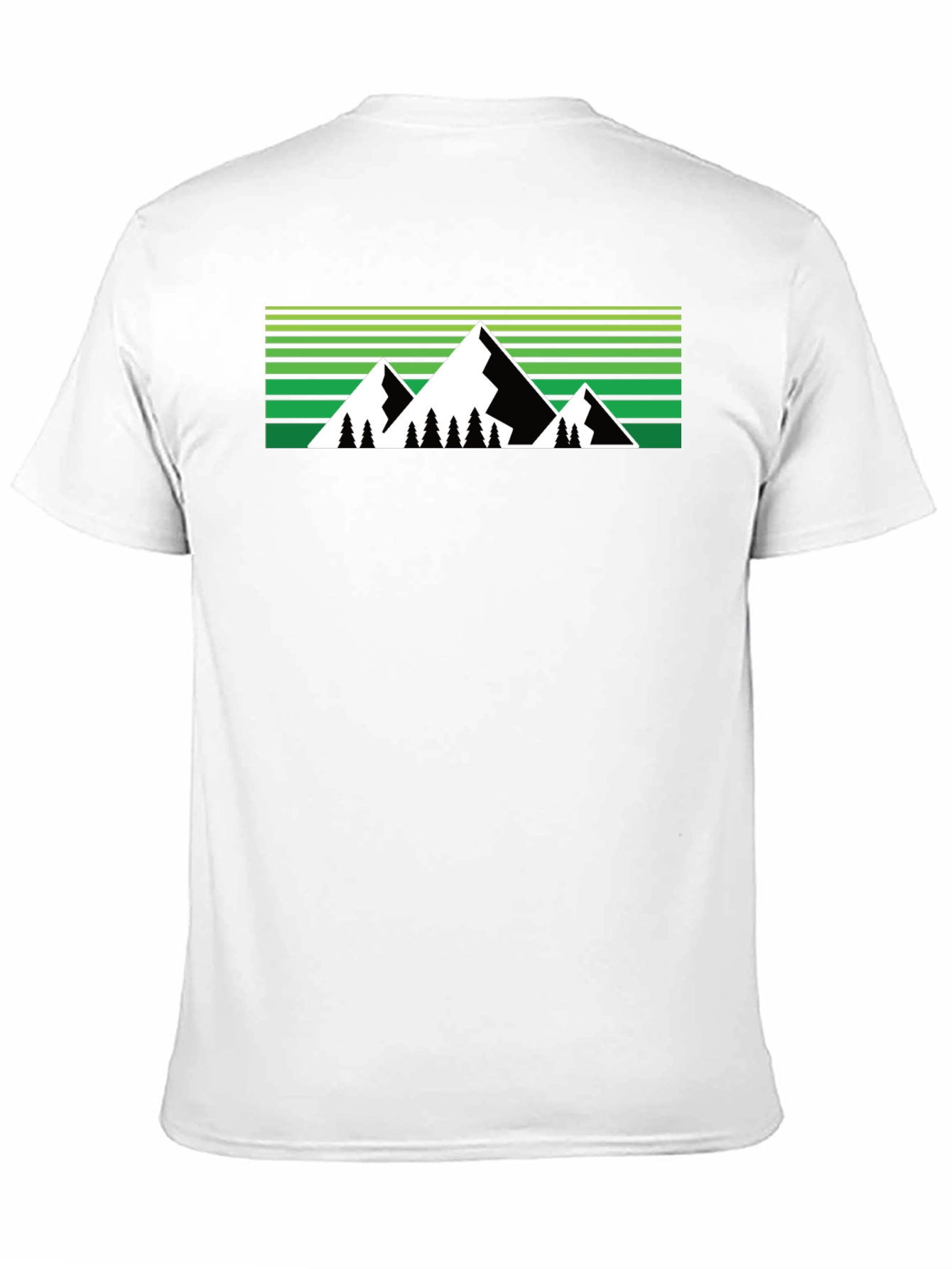 Mountain Graphic Tee - Black Crew Neck