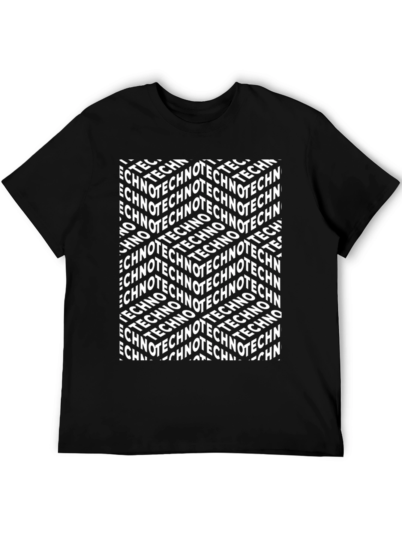 Abstract Techno Graphic T-Shirt