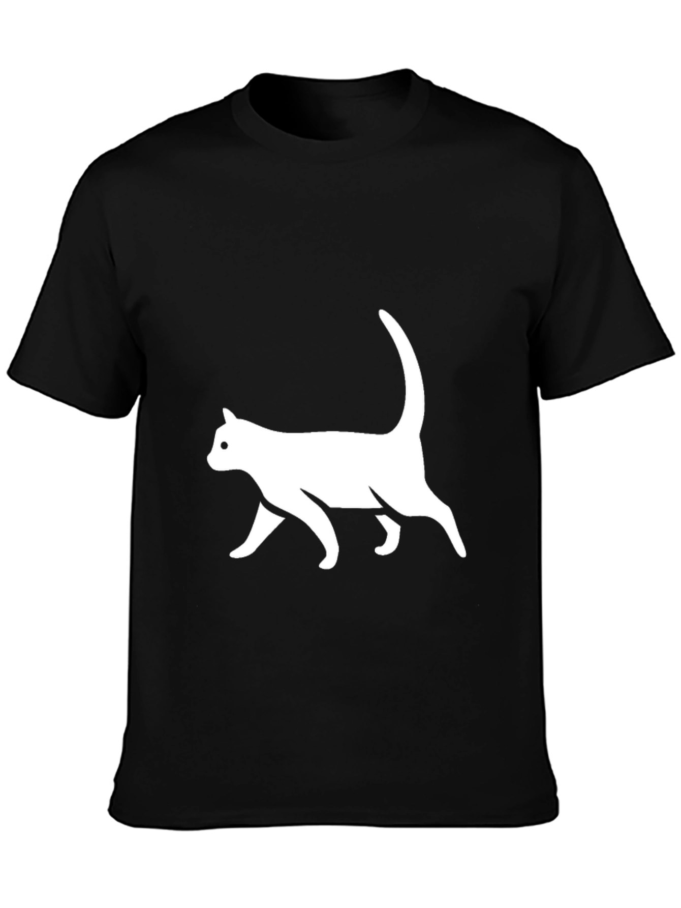 Cool Cat Graphic Tee - Black T-Shirt