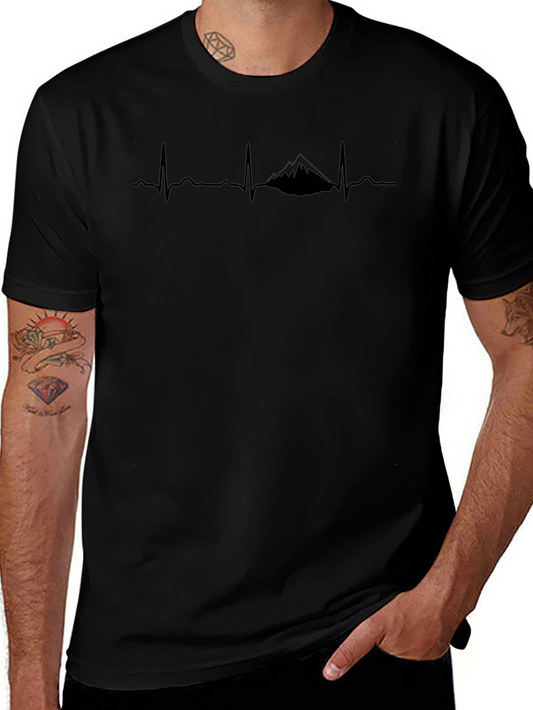 Mountain Heartbeat T-Shirt - Adventure Awaits!