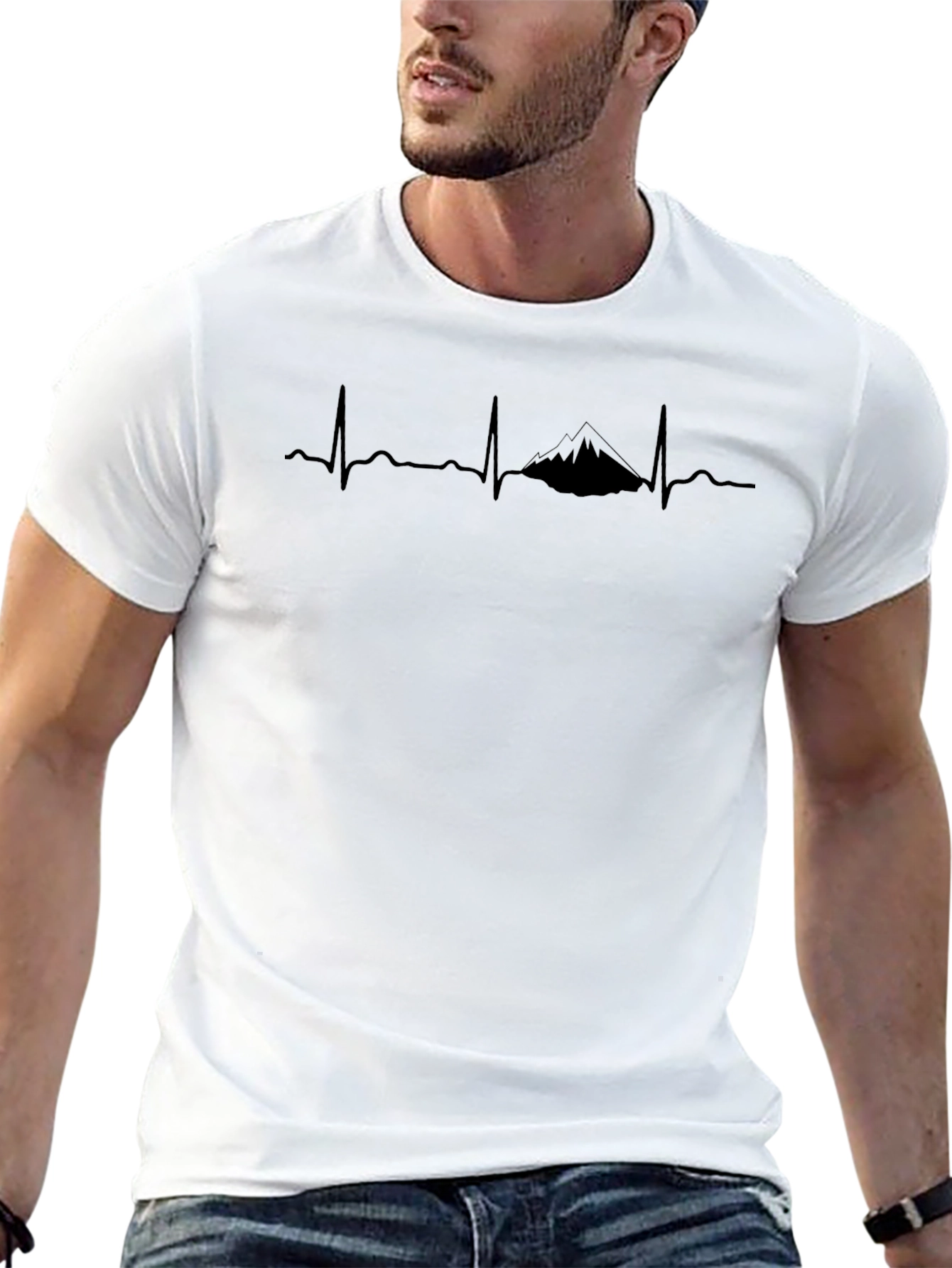 Mountain Heartbeat T-Shirt - Adventure Awaits!
