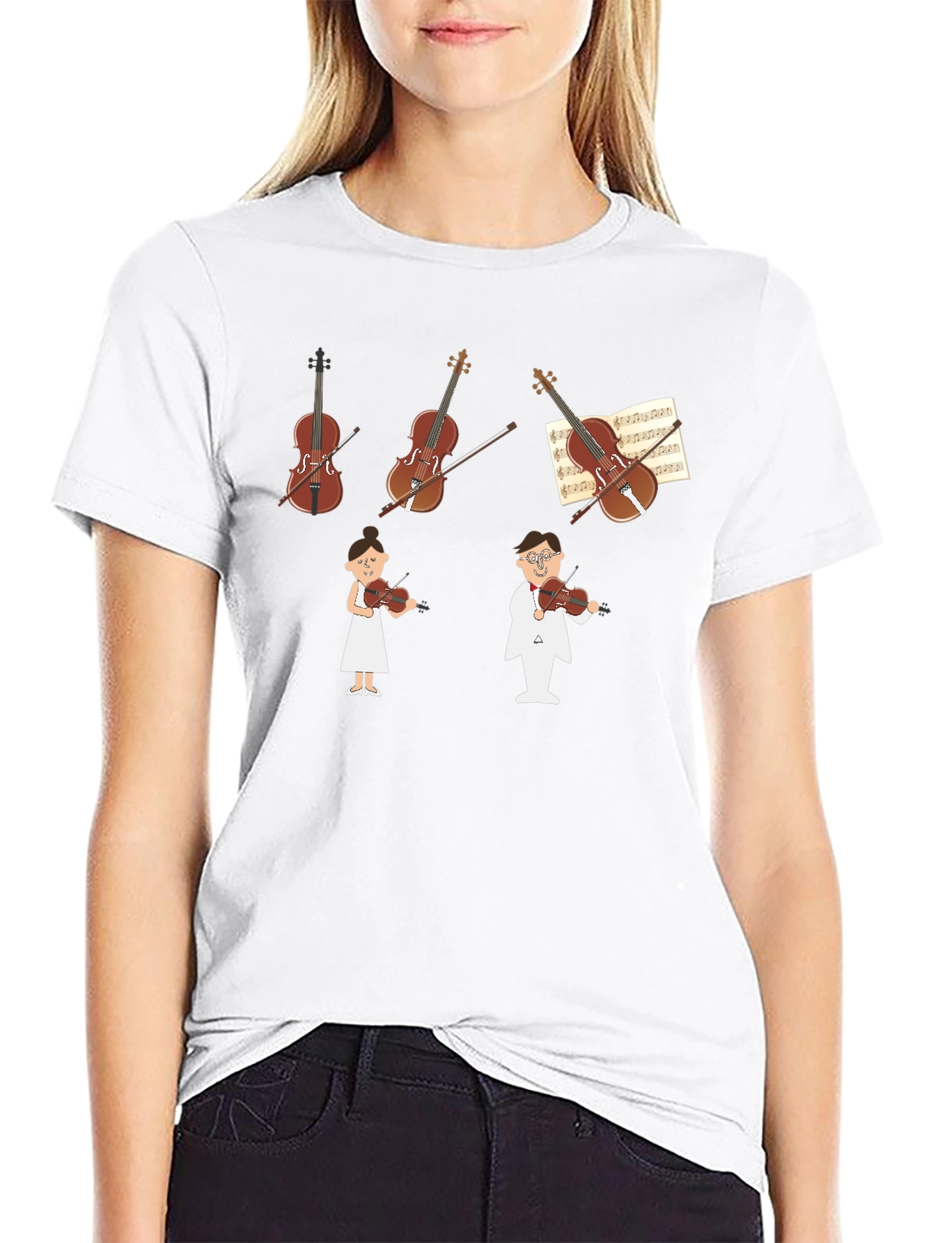 Violinist T-Shirt - Music Lover Tee