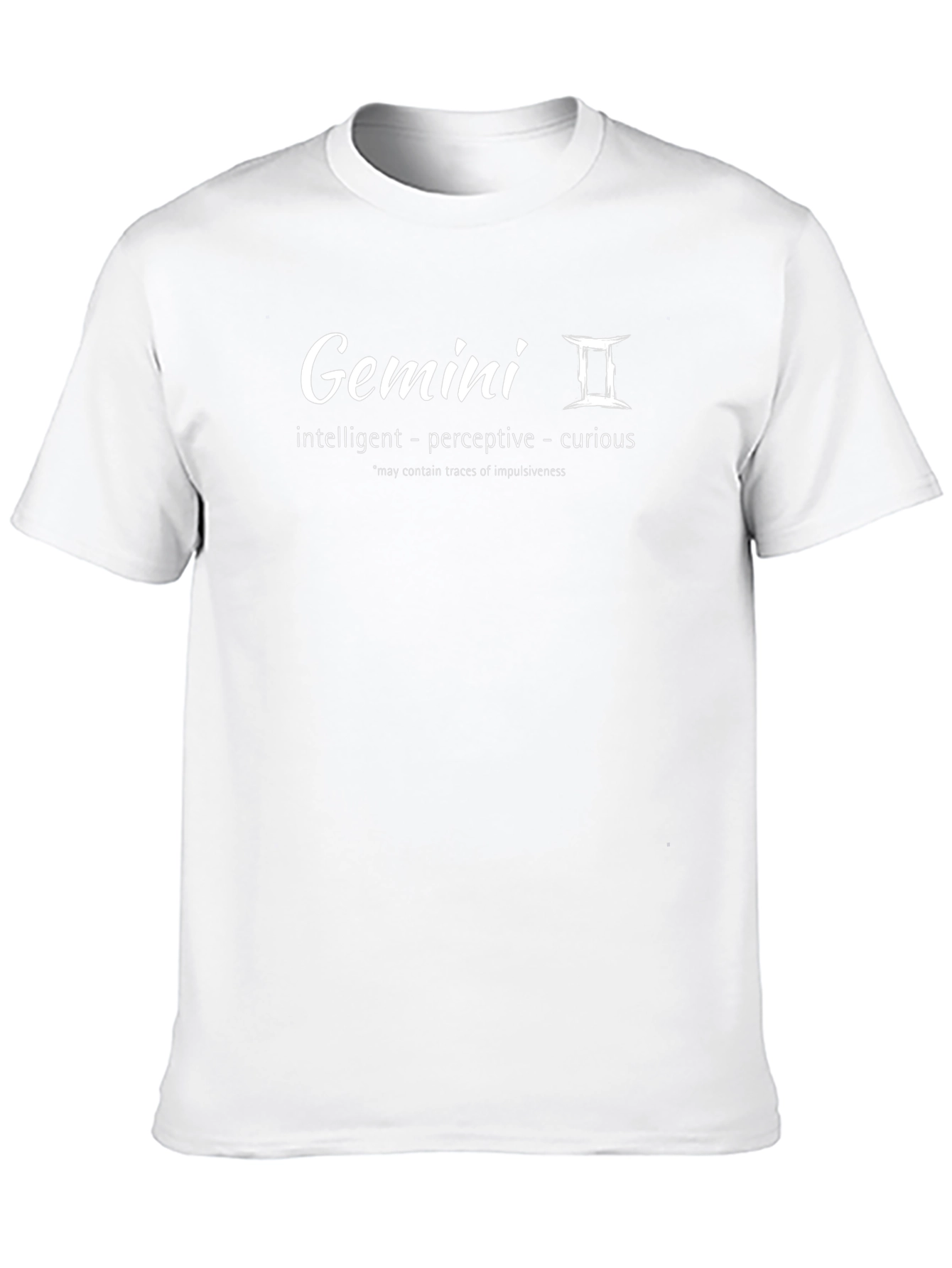 Gemini Zodiac Sign T-Shirt - Intelligent Perceptive Curious