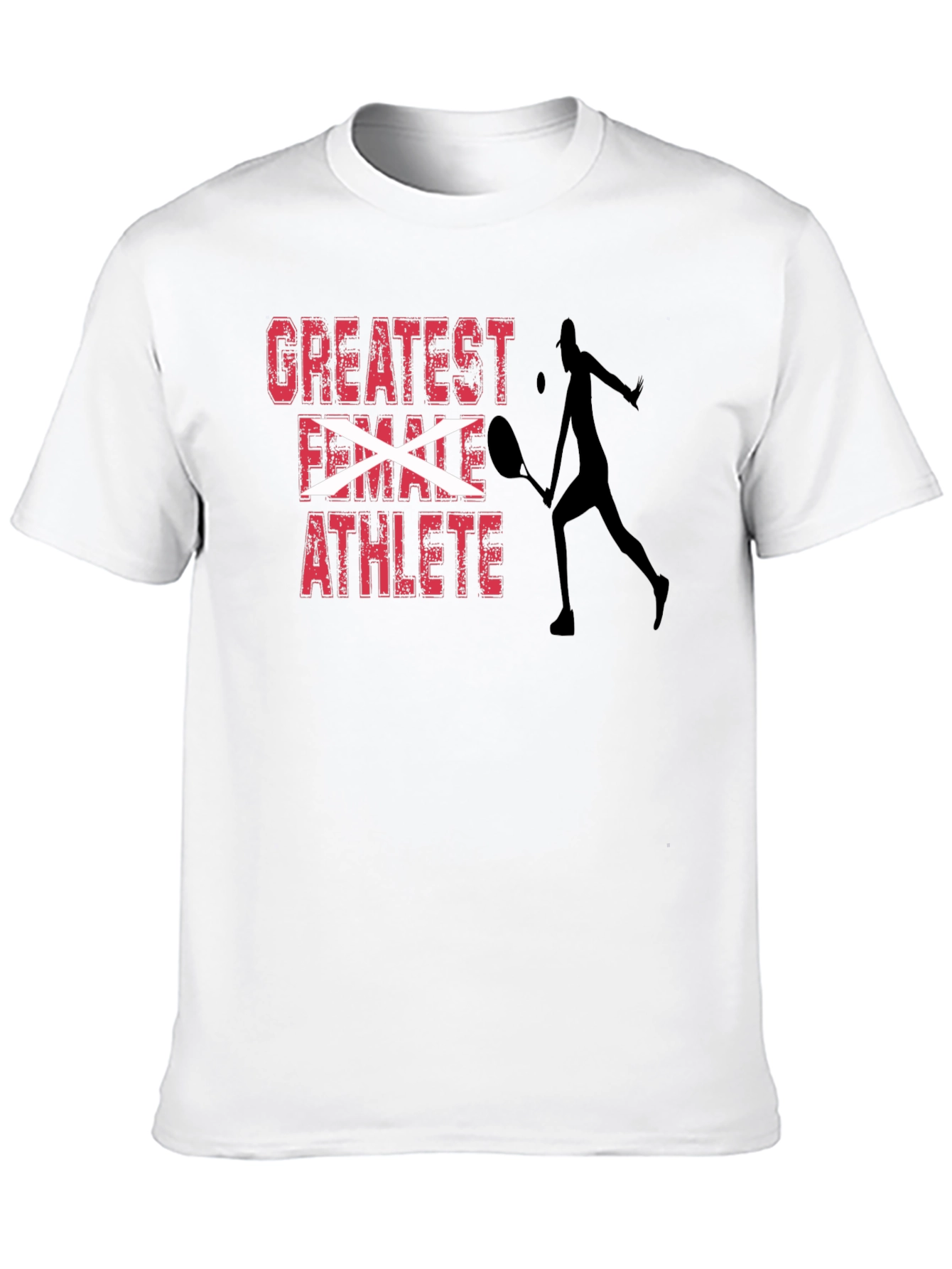 Greatest Female Athlete Tennis Player Graphic T-Shirt