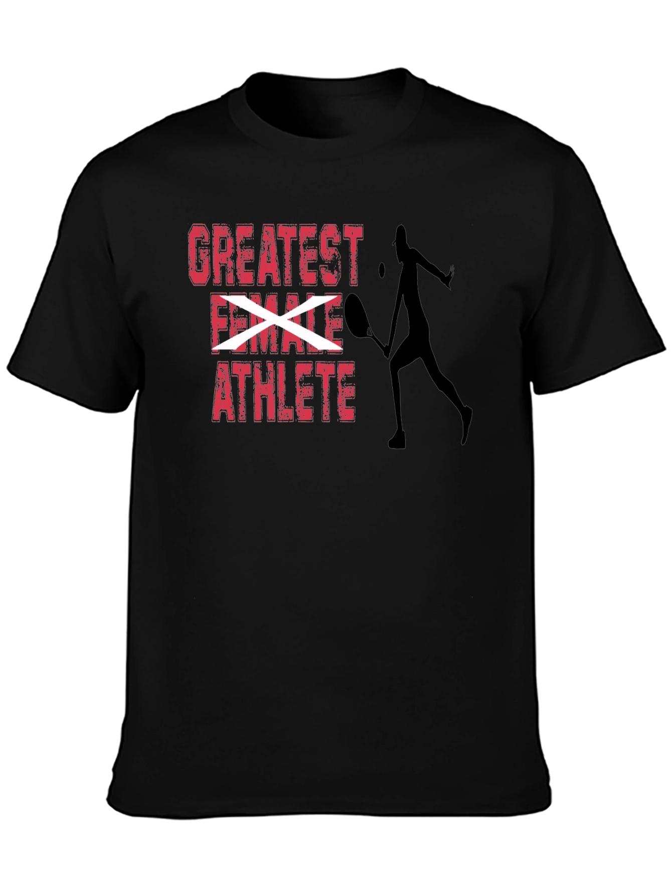 Greatest Female Athlete Tennis Player Graphic T-Shirt
