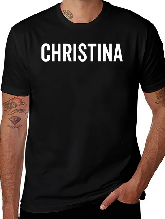Personalized Name T-Shirt - CHRISTINA - Custom Text Tee