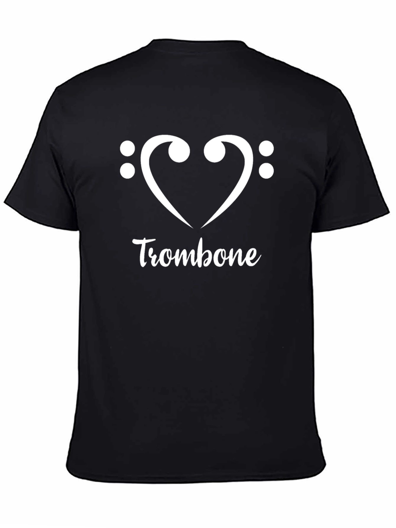 Trombone Heart Graphic Tee - Music Lover T-Shirt