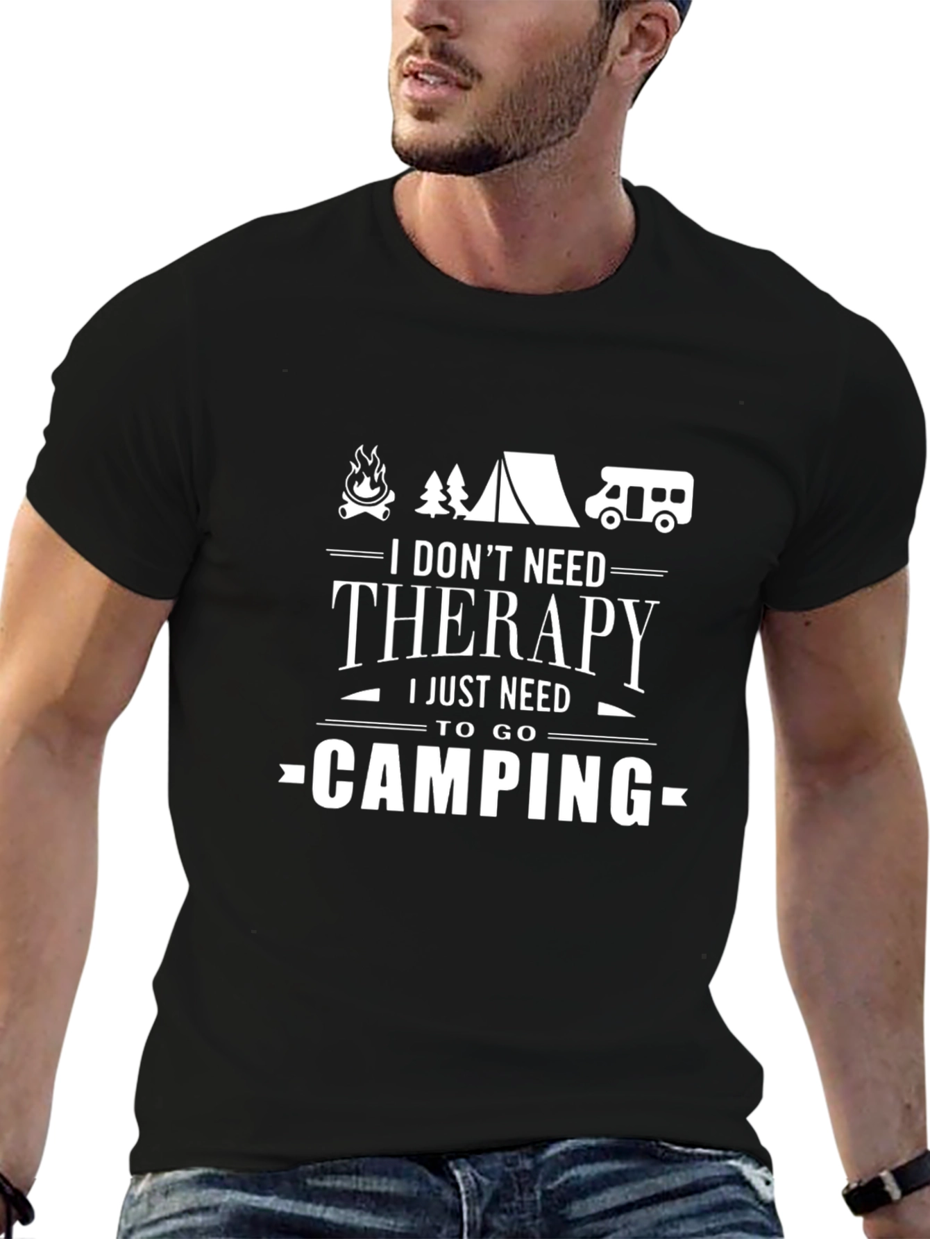Camping Therapy T-Shirt - I Just Need Camping