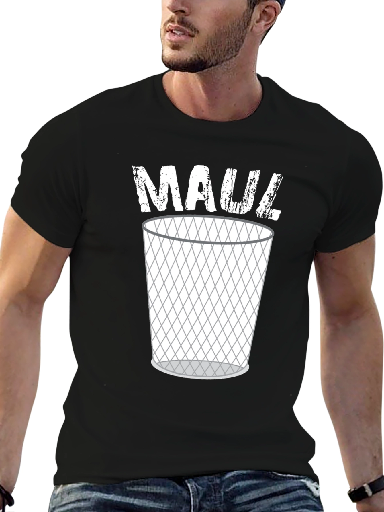 Maul Trash Can Graphic Tee - Black