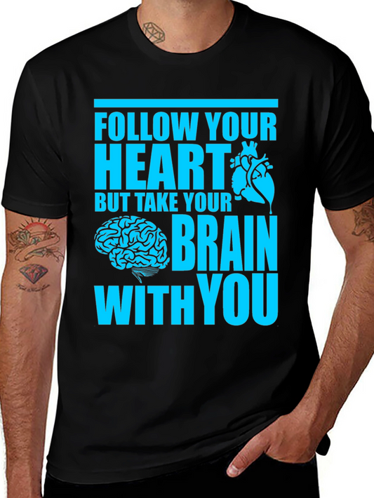 Follow Your Heart Crew Neck T-Shirt